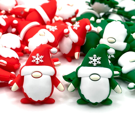 Merry Gnomemas! 3D Silicone Focal Beads