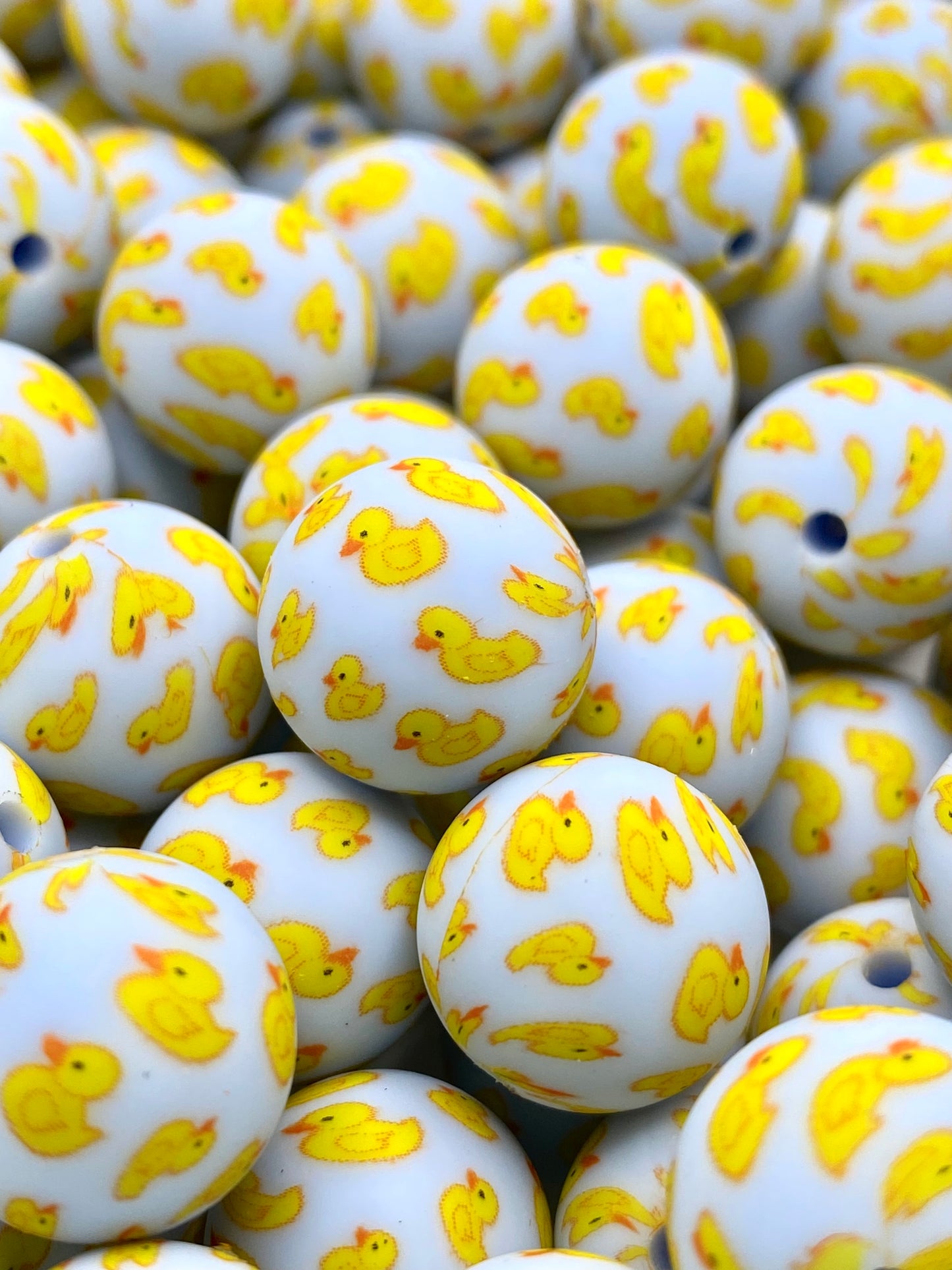 So Duckin' Cute Printed Silicone Beads