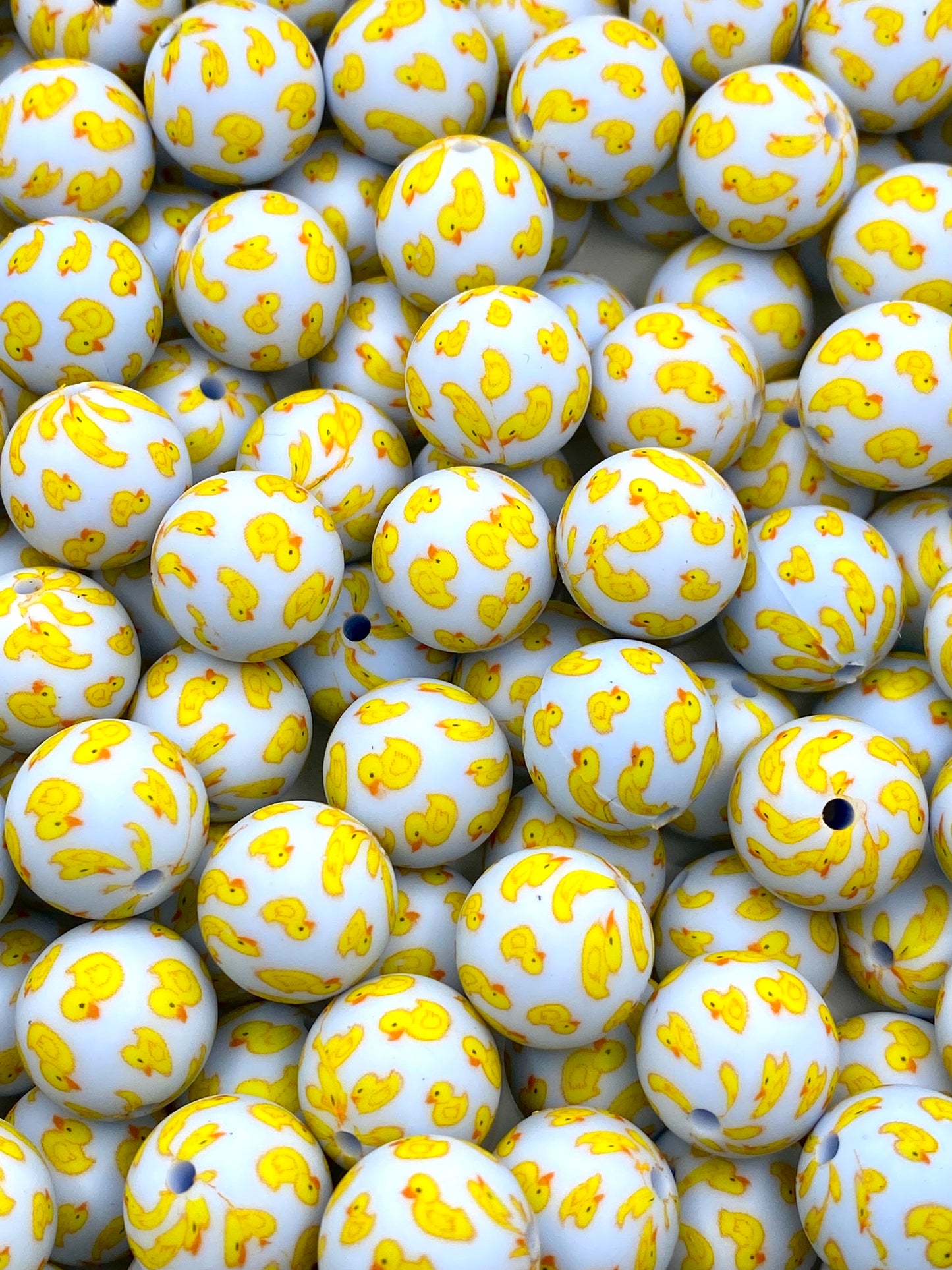 So Duckin' Cute Printed Silicone Beads