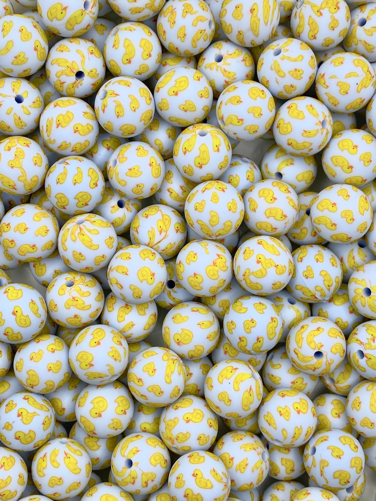 So Duckin' Cute Printed Silicone Beads