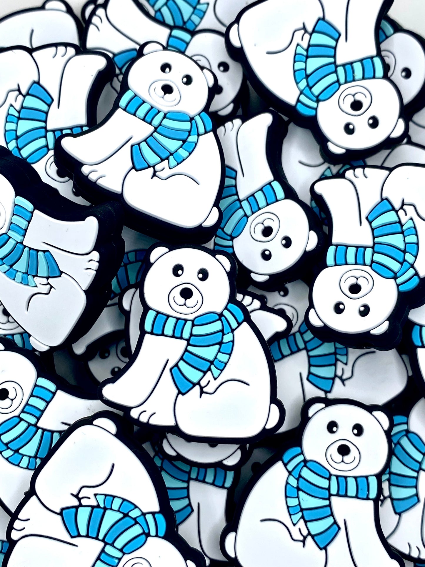 Keep Warm Polar Bear Silicone Focal Beads