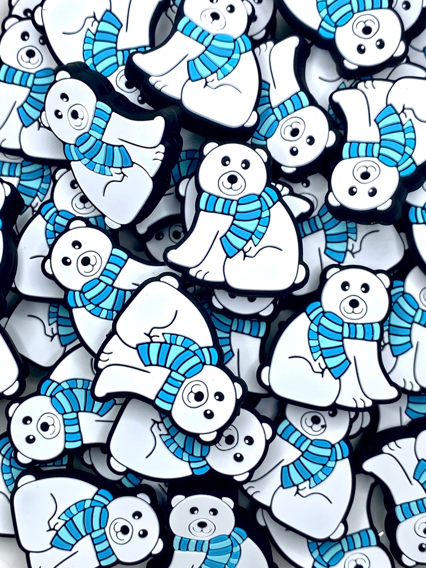 Keep Warm Polar Bear Silicone Focal Beads