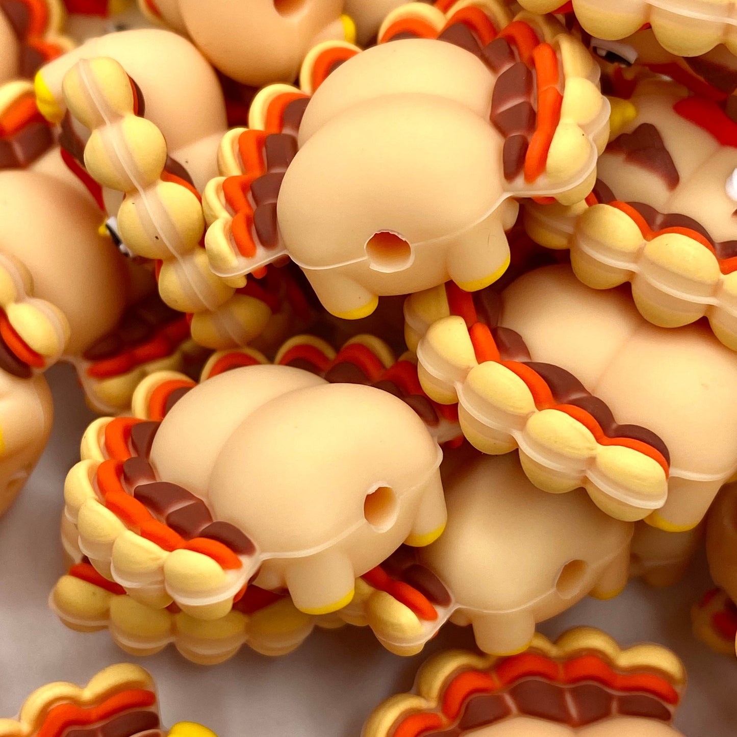 Winner Winner Turkey Dinner 3D Silicone Focal Beads