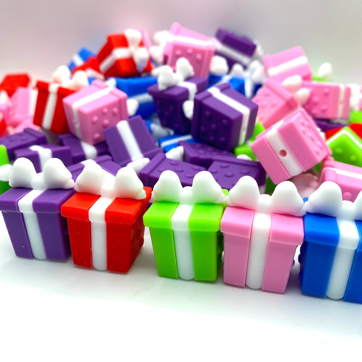 Here For The Gifts 3D Silicone Focal Beads