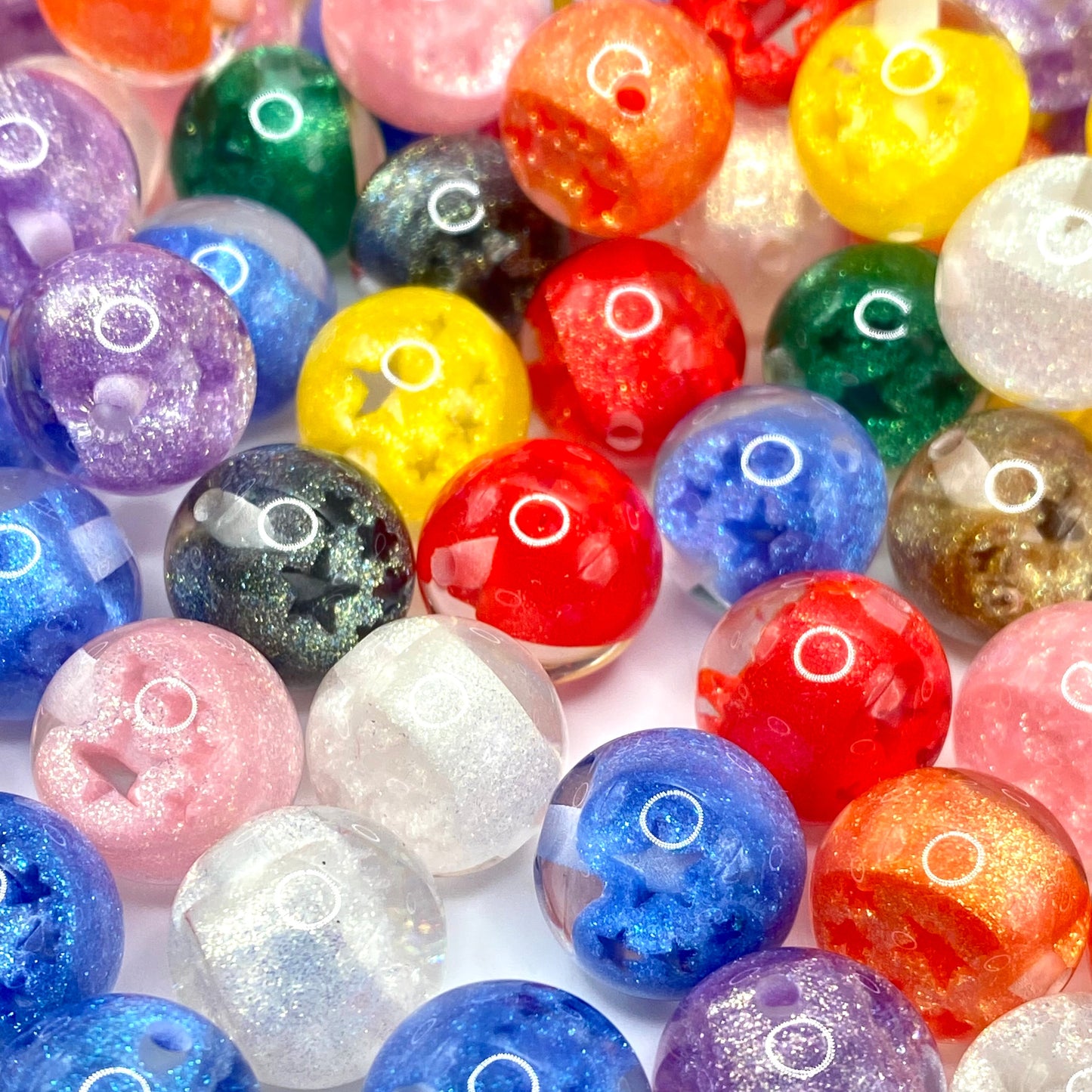 Little Star, Big Glow Glitter Beads