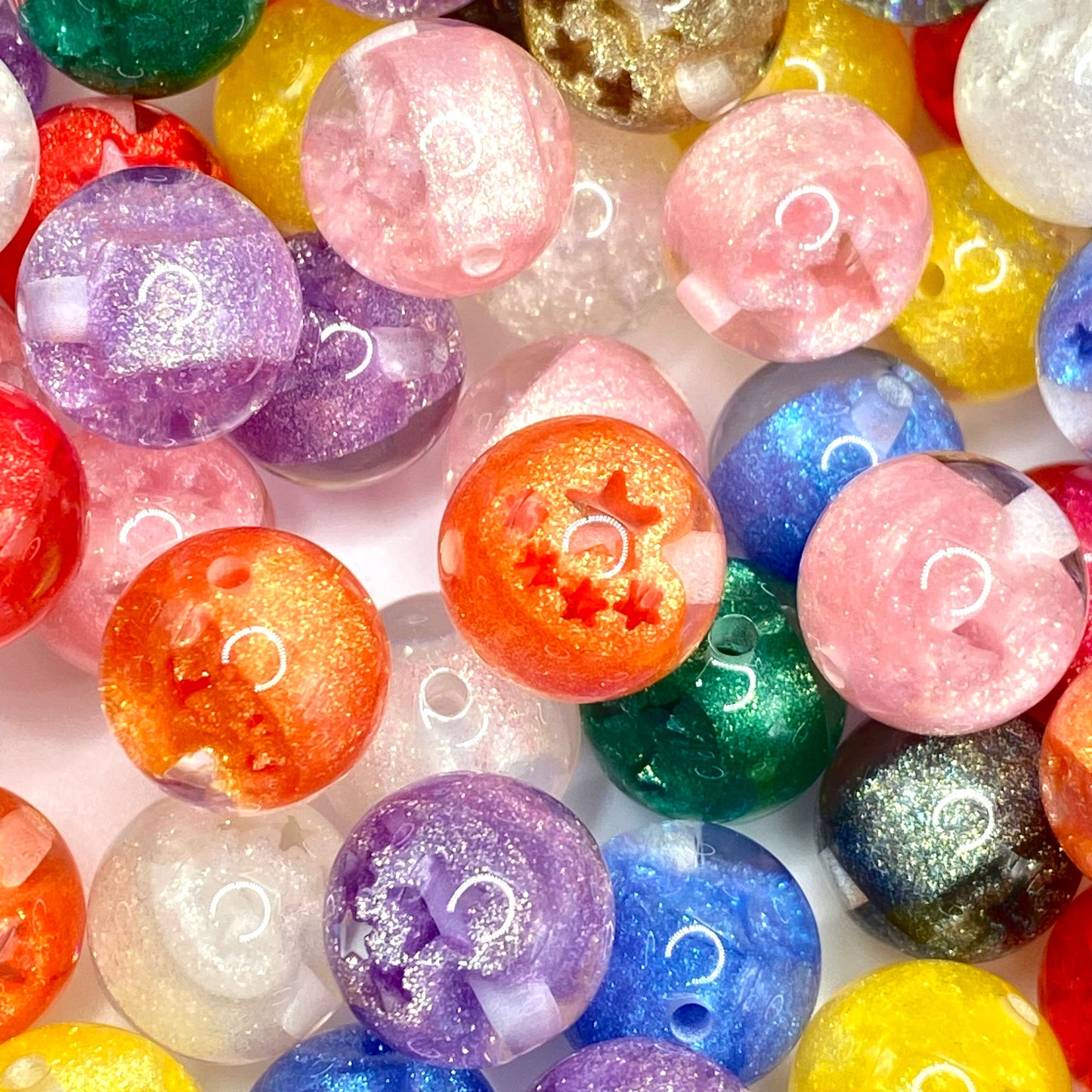 Little Star, Big Glow Glitter Beads