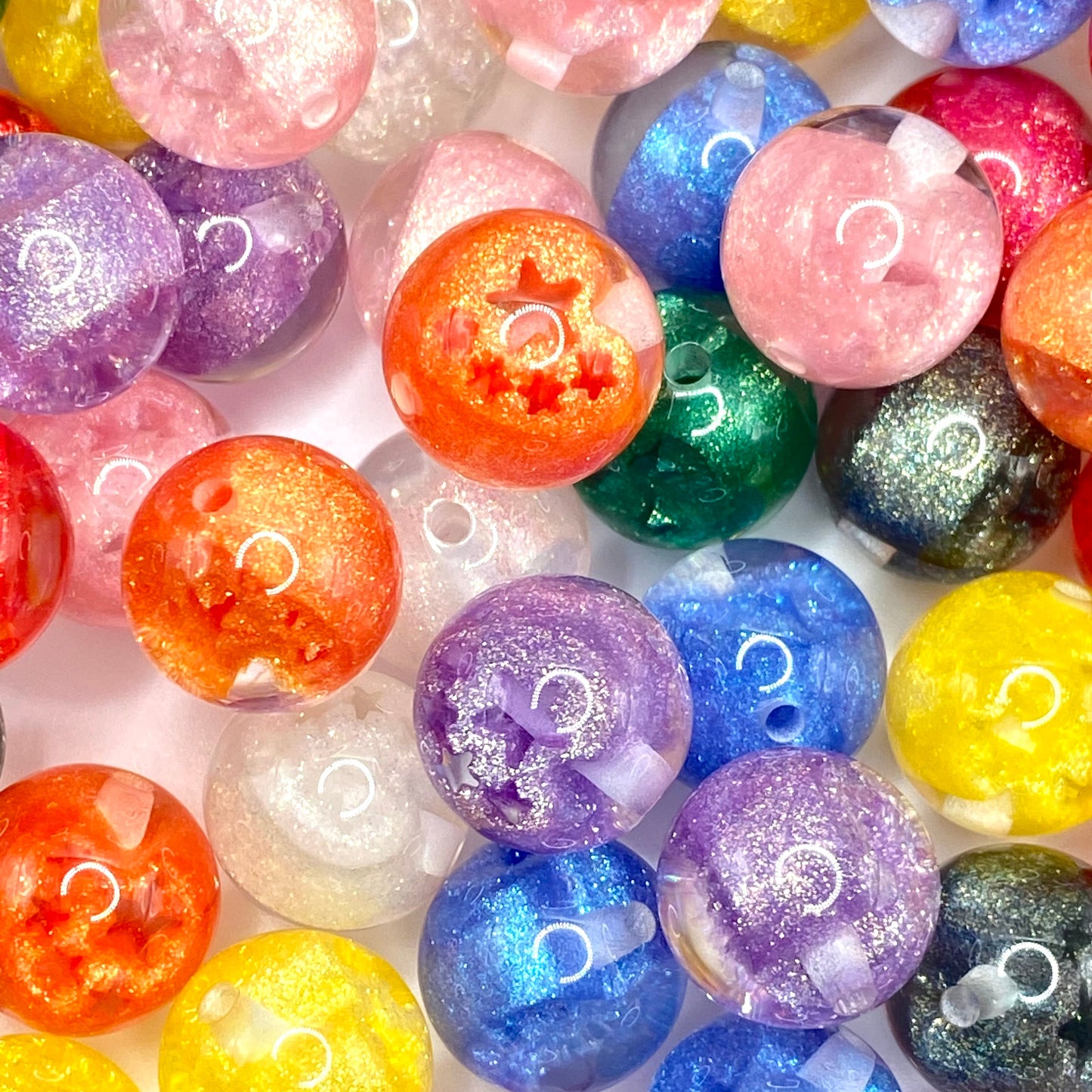 Little Star, Big Glow Glitter Beads