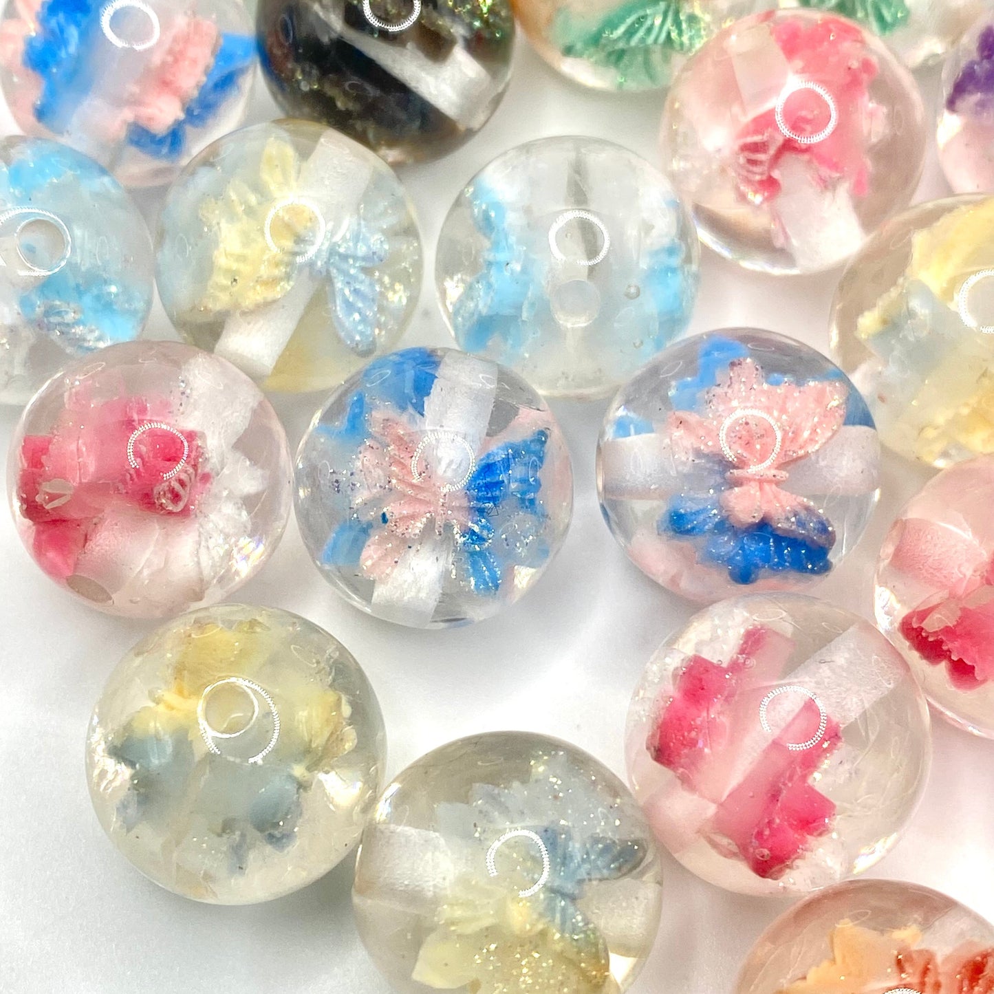 Soft Wings, Strong Soul Acrylic Beads