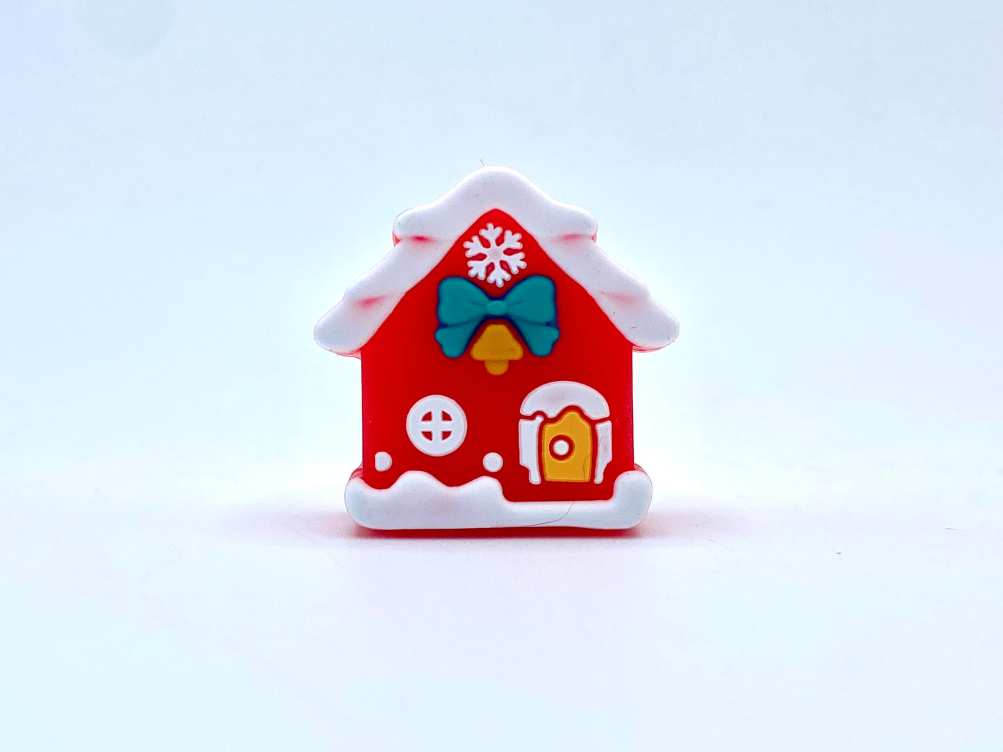 This House Believes in Santa 3D Silicone Focal Beads