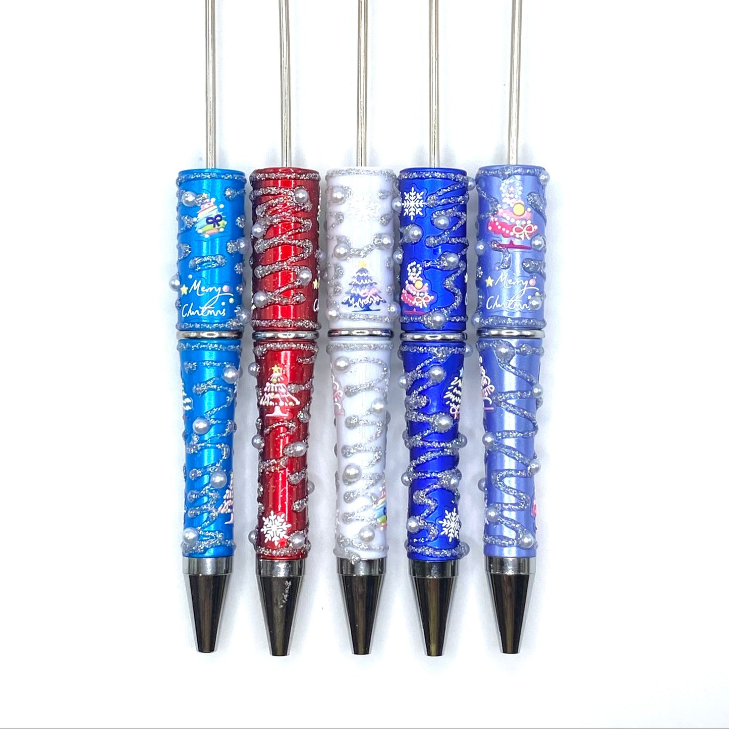 Christmas 2.0 Fancy Beadable Pens - 5pcs