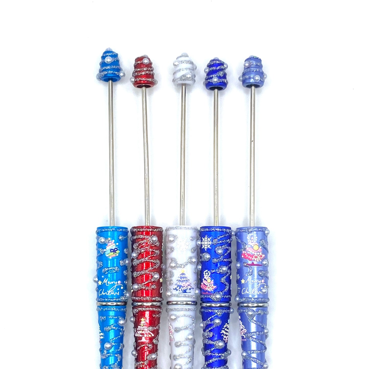 Christmas 2.0 Fancy Beadable Pens - 5pcs