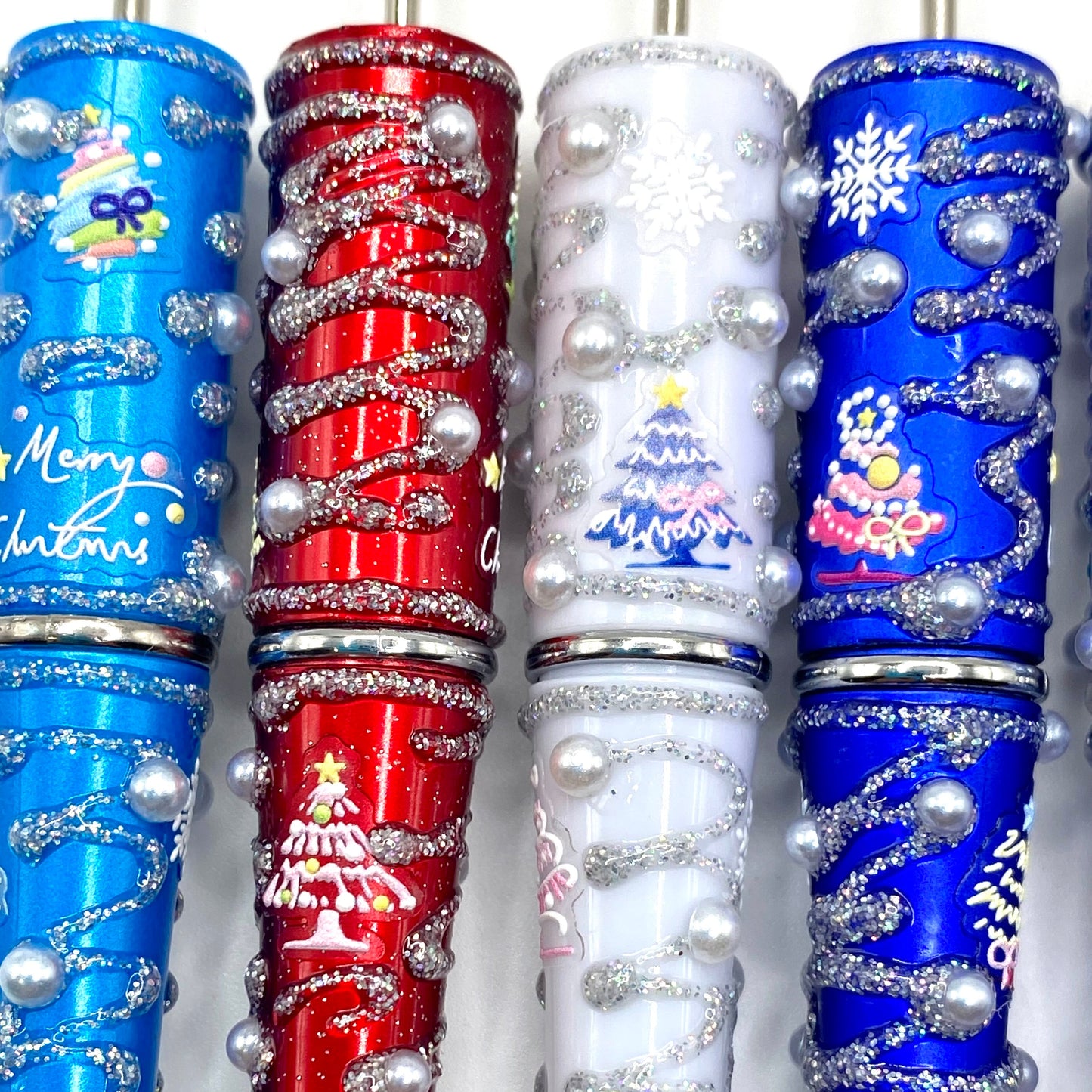 Christmas 2.0 Fancy Beadable Pens - 5pcs