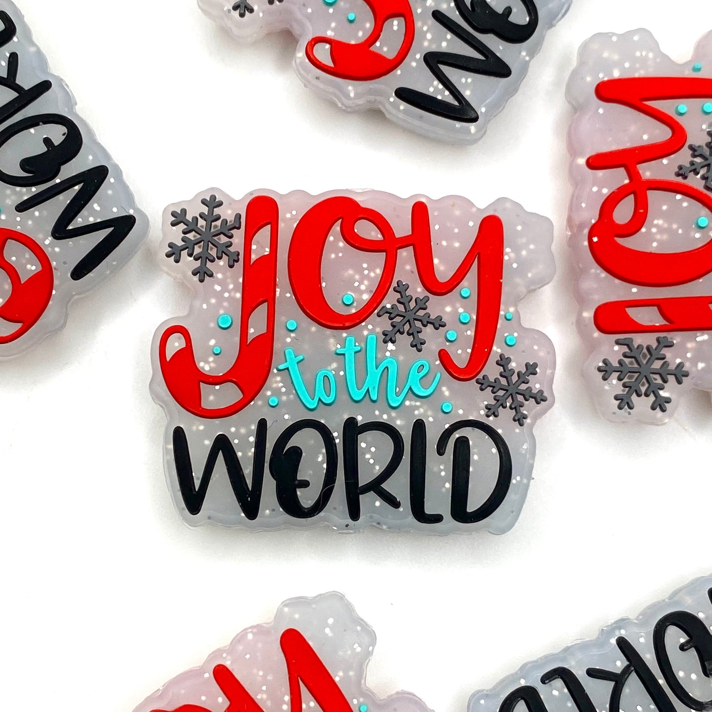 Joy To The World Silicone Focal Beads