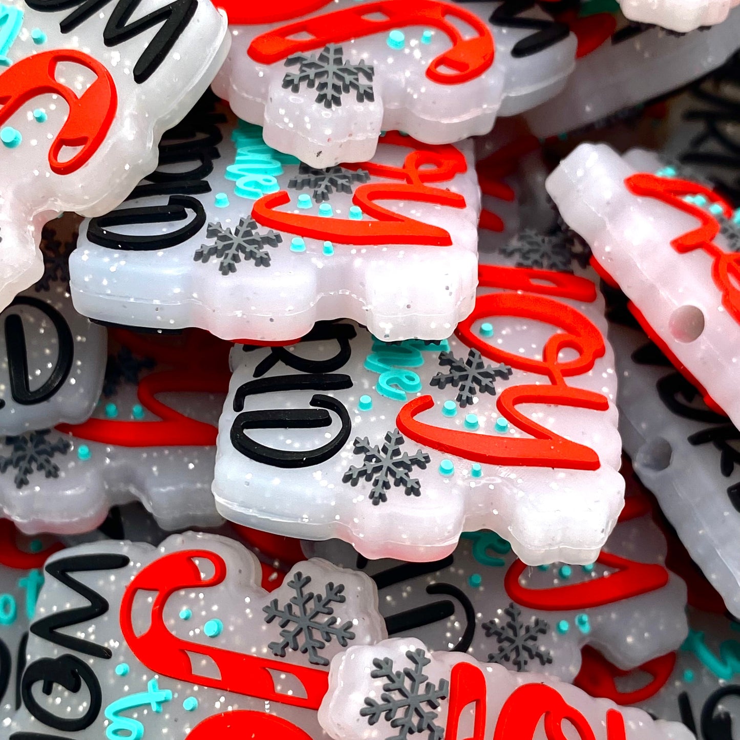 Joy To The World Silicone Focal Beads