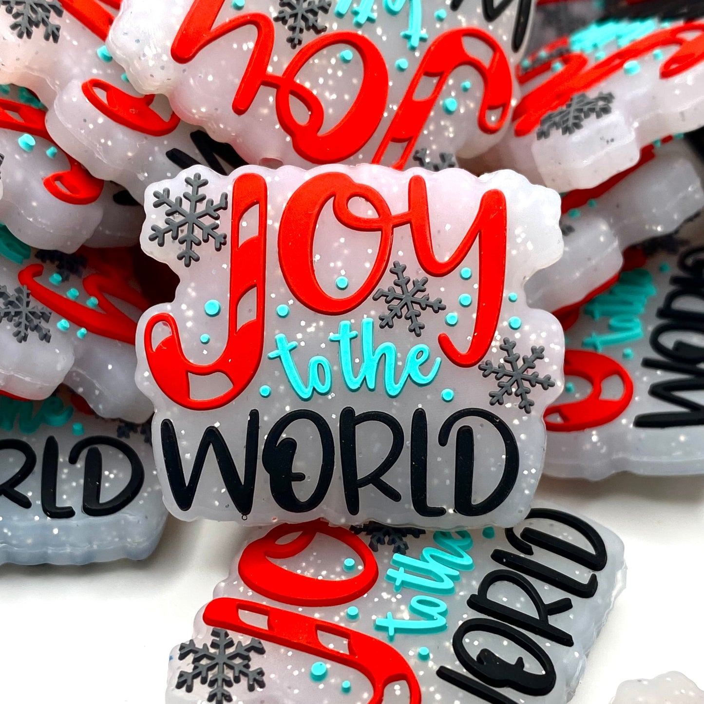 Joy To The World Silicone Focal Beads