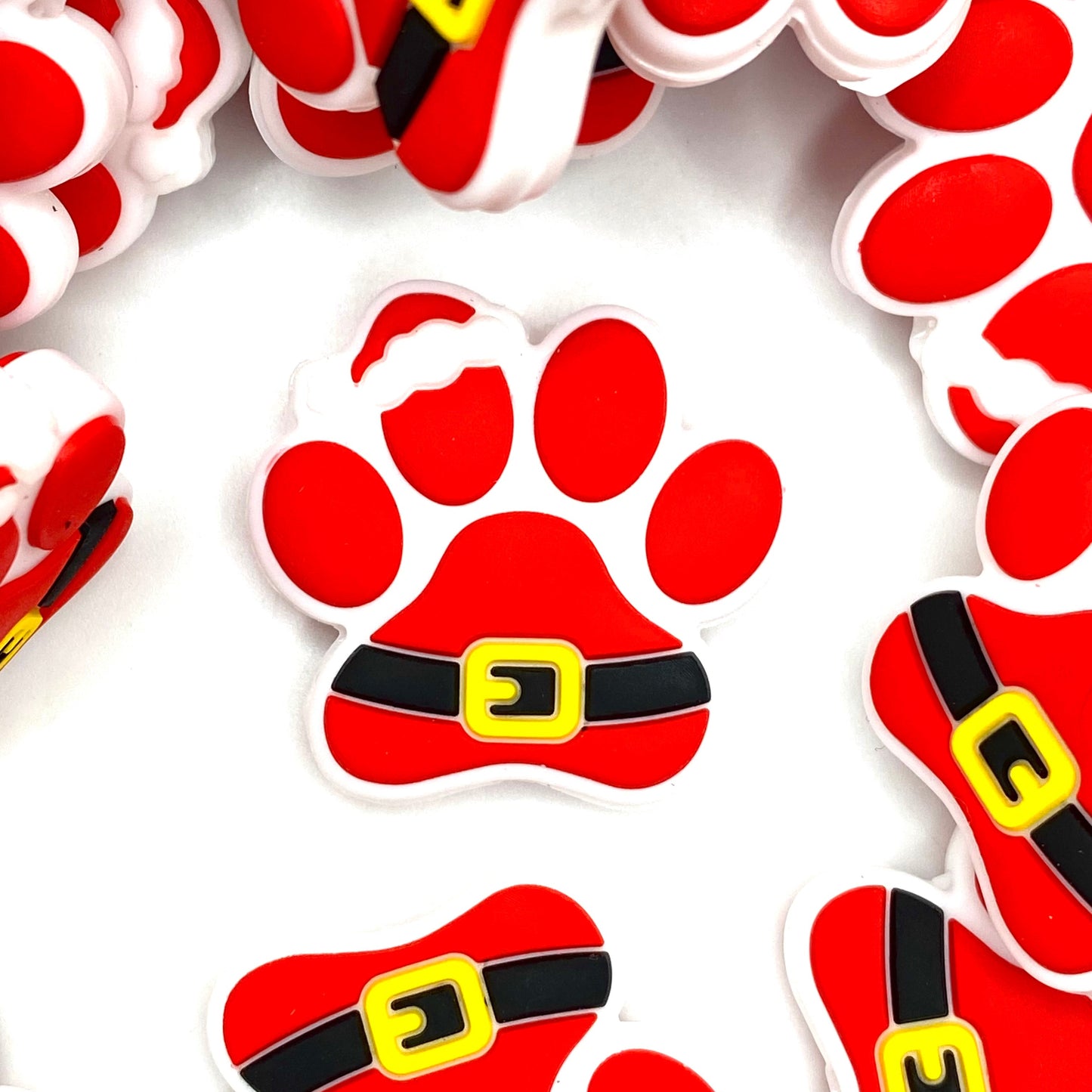 Santa’s Little Tail-Wagger Silicone Focal Beads