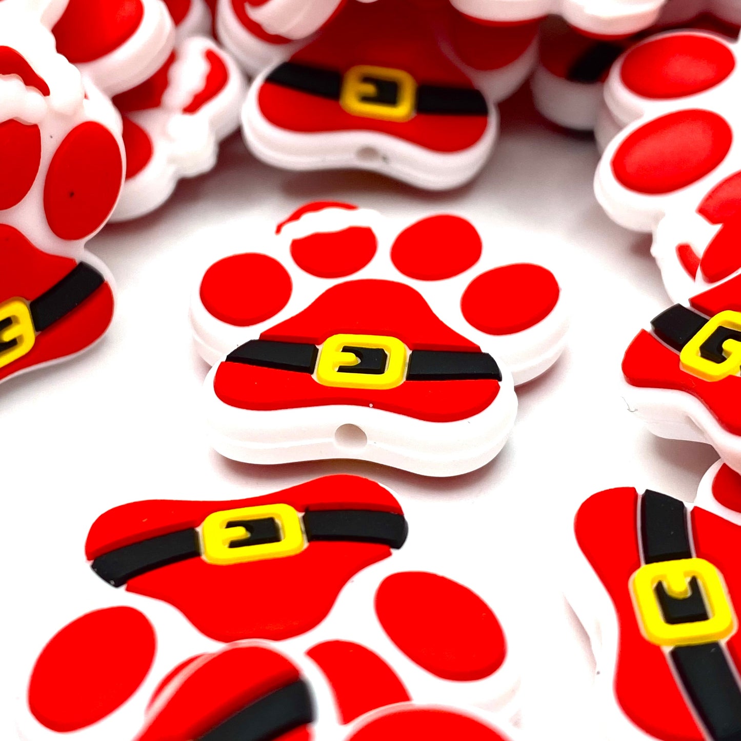 Santa’s Little Tail-Wagger Silicone Focal Beads