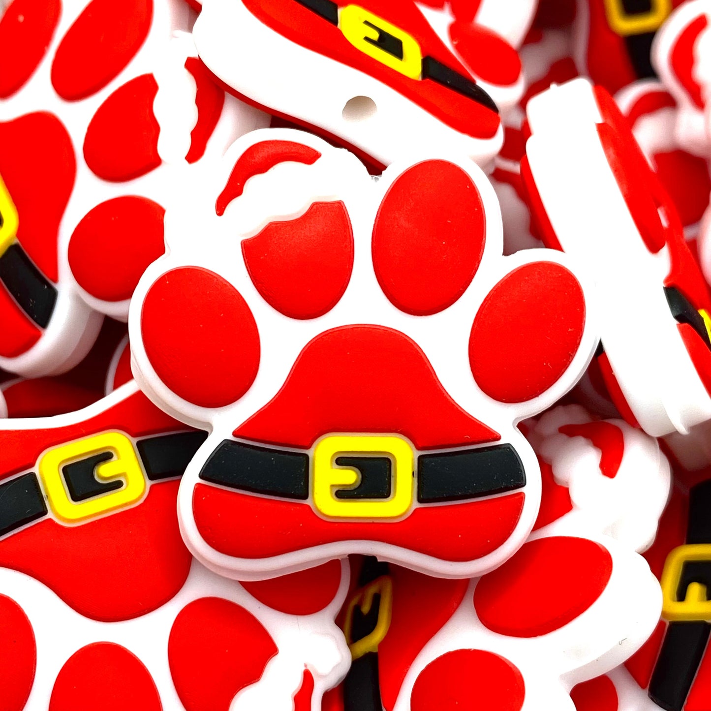 Santa’s Little Tail-Wagger Silicone Focal Beads