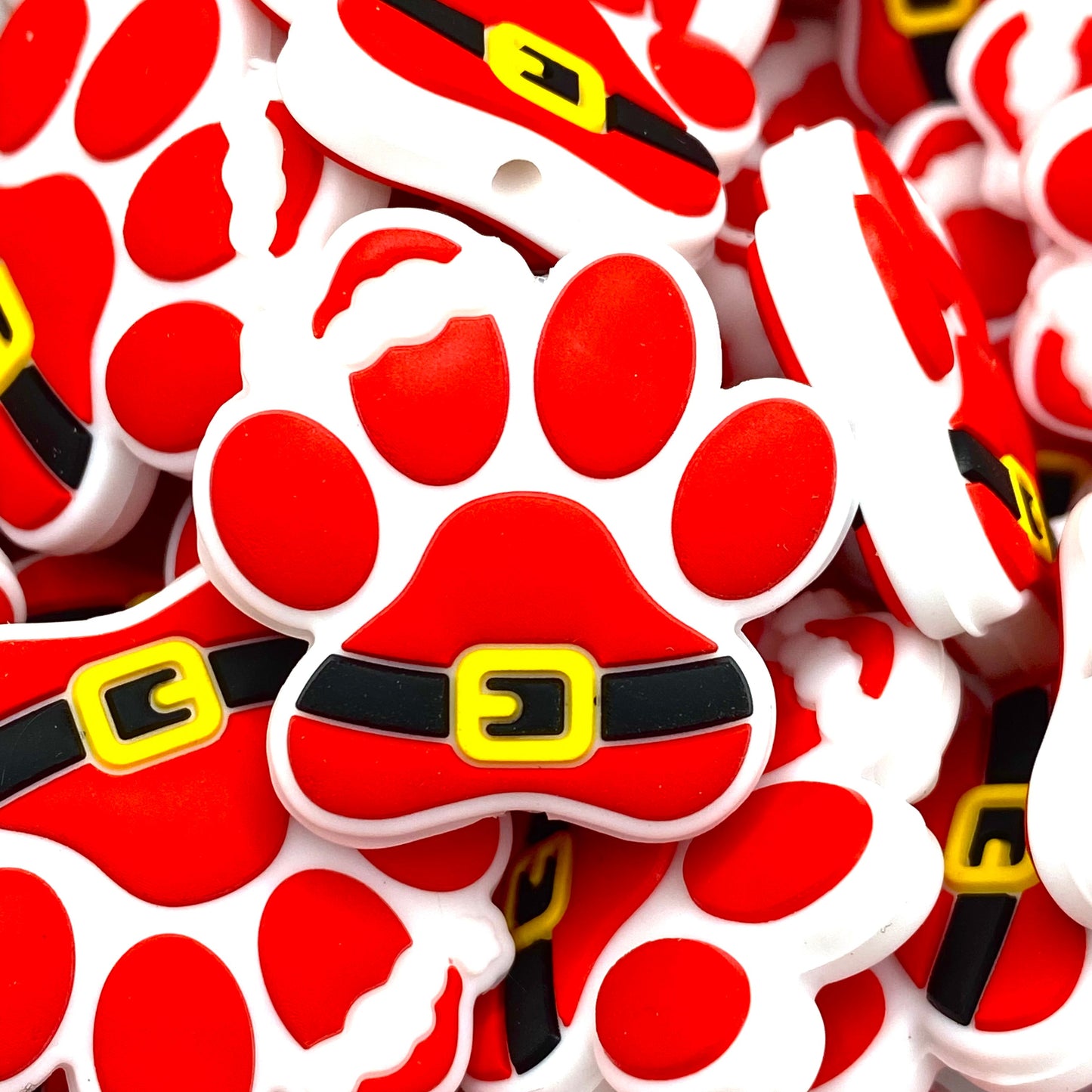 Santa’s Little Tail-Wagger Silicone Focal Beads
