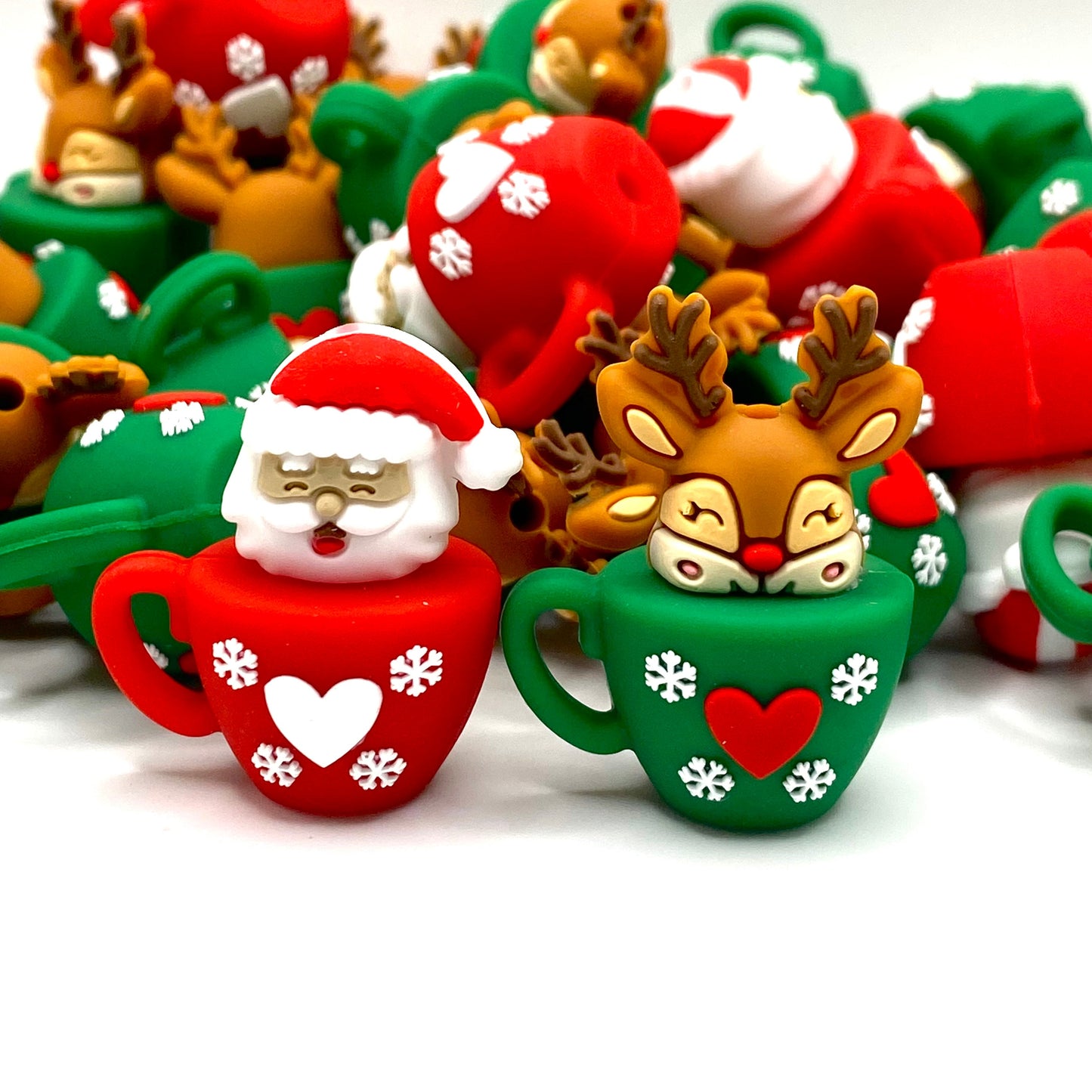 Sip Sip Sleigh 3D Silicone Focal Beads