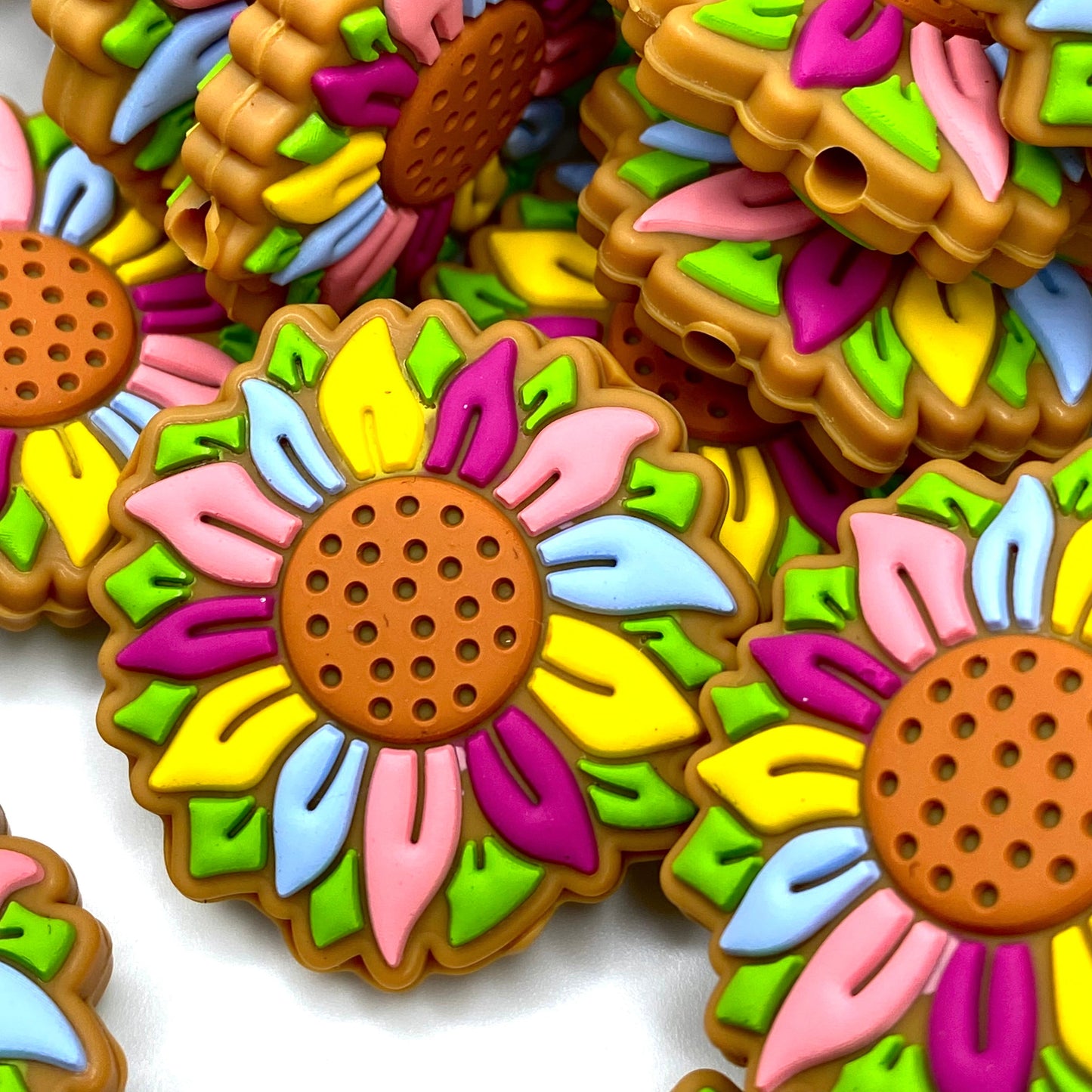 Color Me Sunshine Silicone Focal Beads