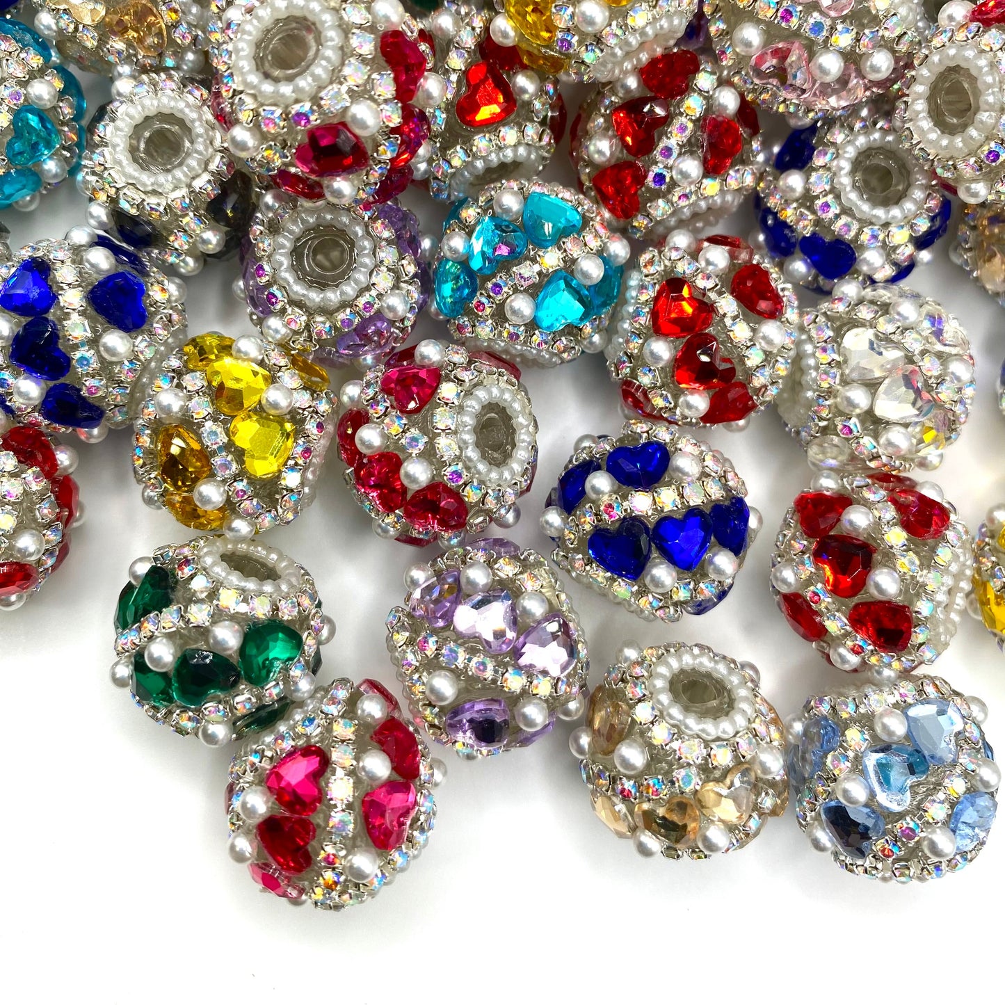 Hearts on Bling Mode Fancy Beads