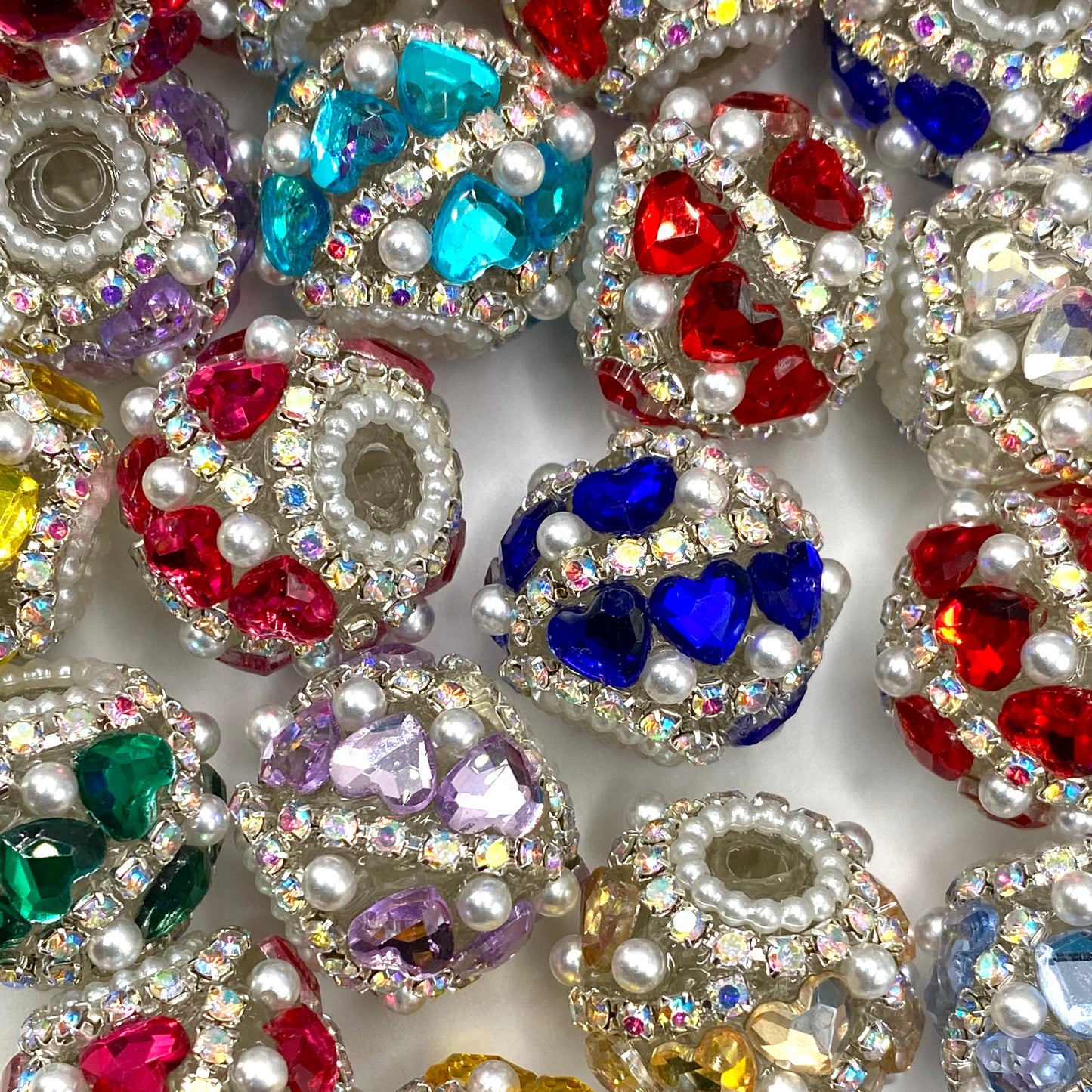 Hearts on Bling Mode Fancy Beads