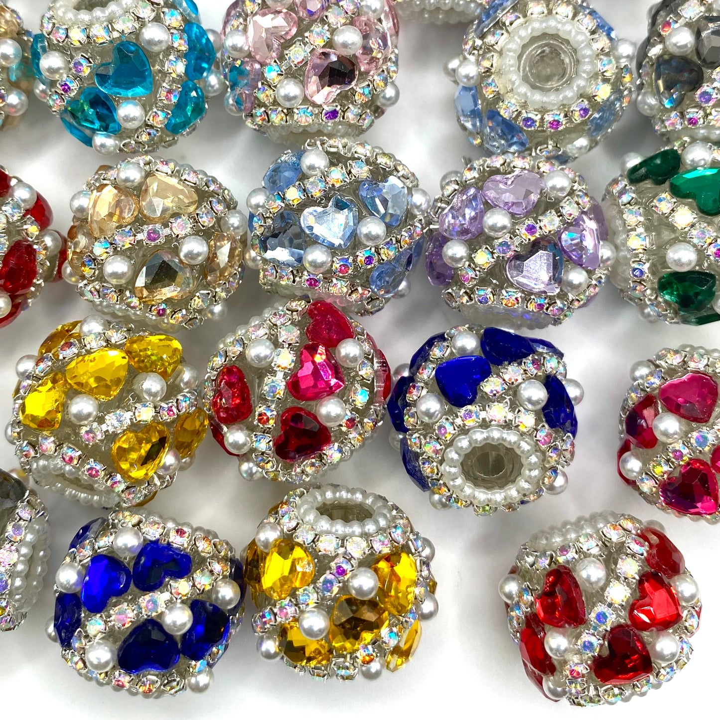 Hearts on Bling Mode Fancy Beads