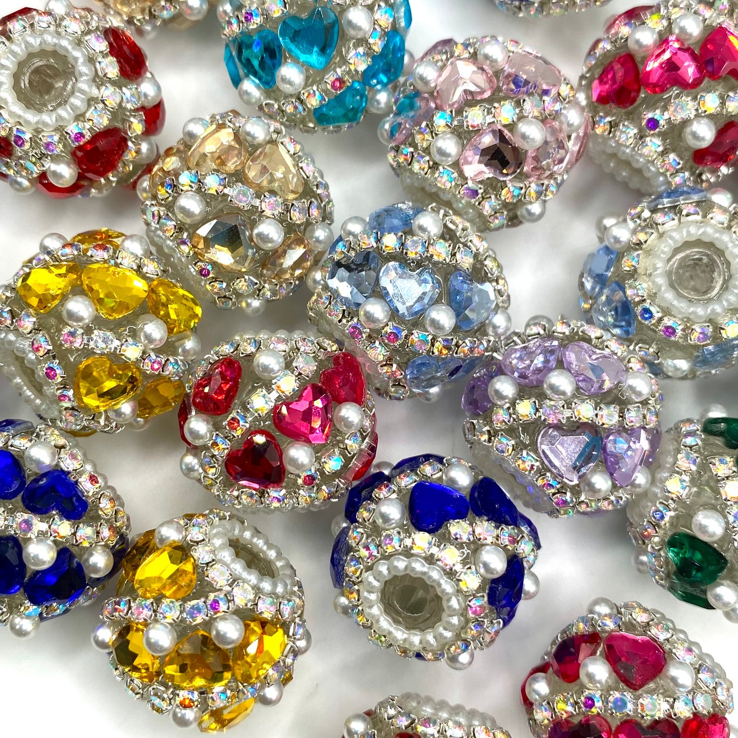 Hearts on Bling Mode Fancy Beads