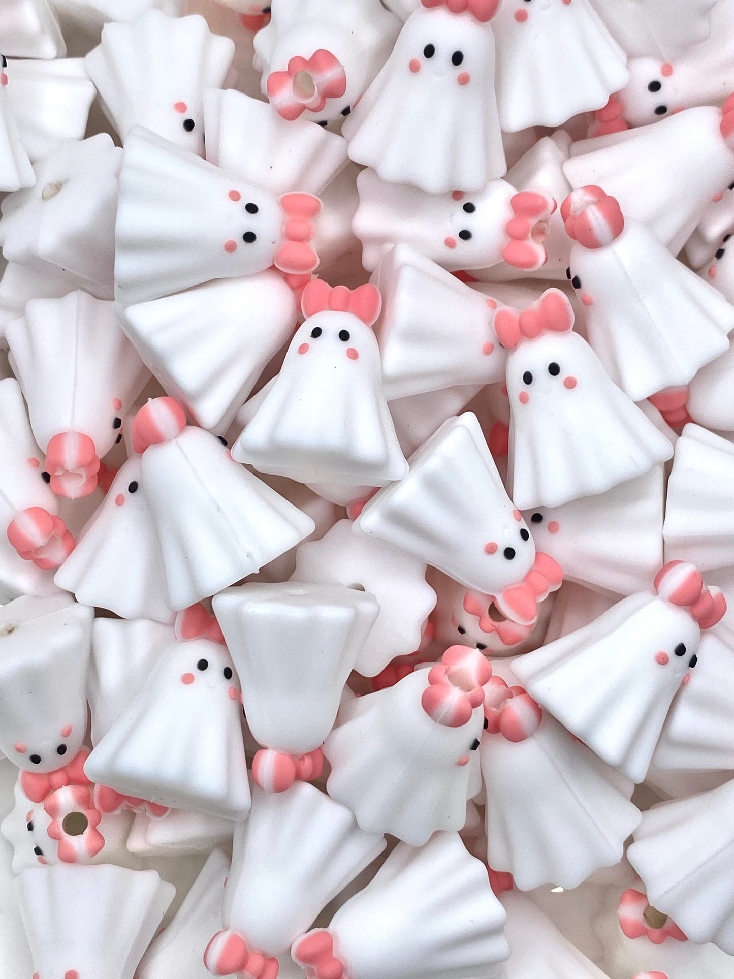 Booo-tiful 3D Ghost Silicone Focal Beads