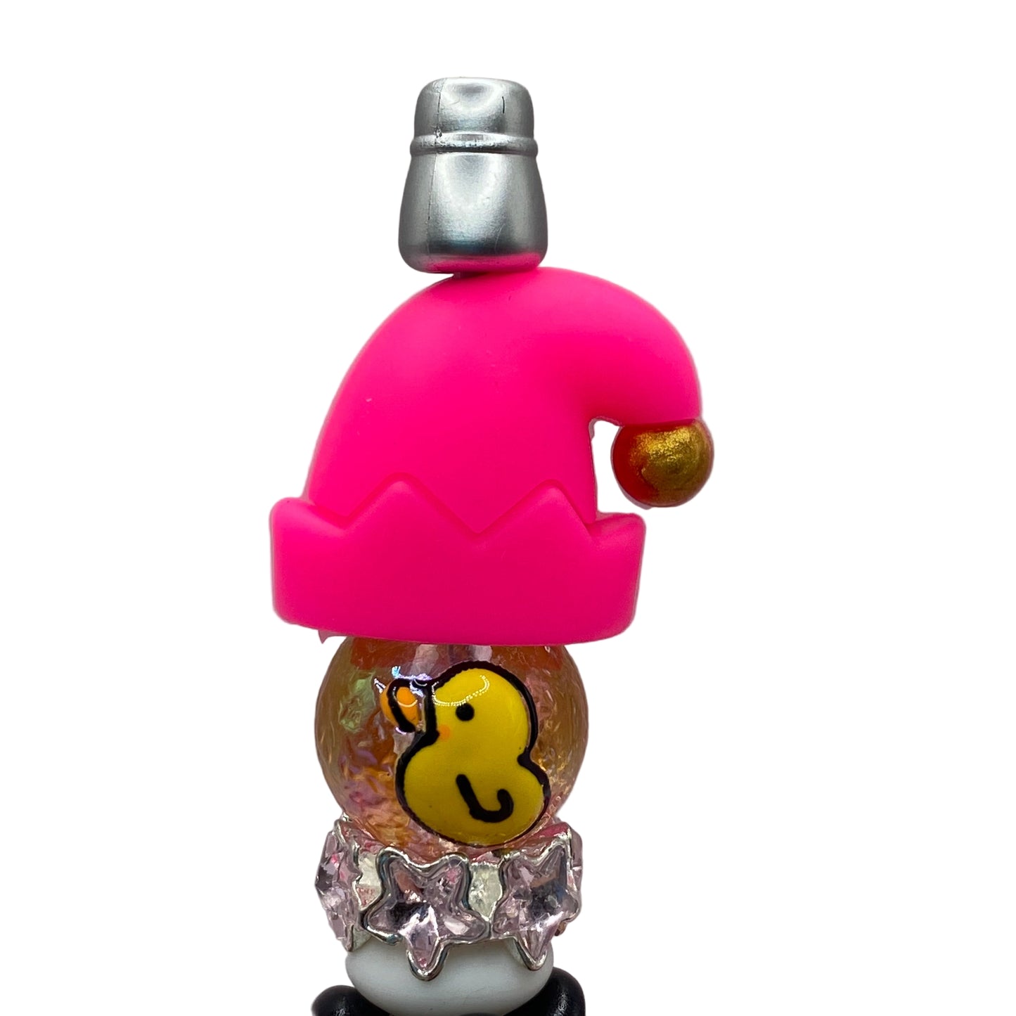 Santa Is My Bestie 3D Silicone Focal Beads