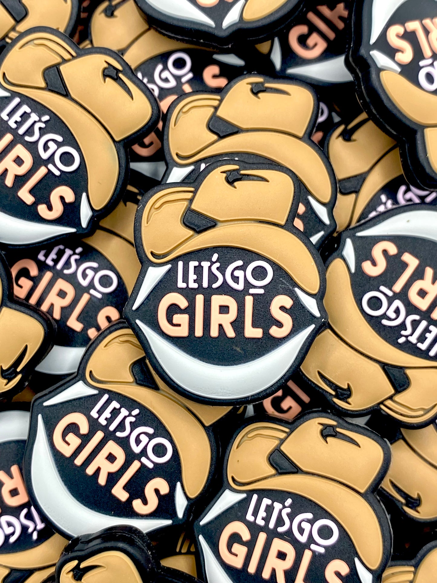 Let's Go Girls Silicone Focal Beads