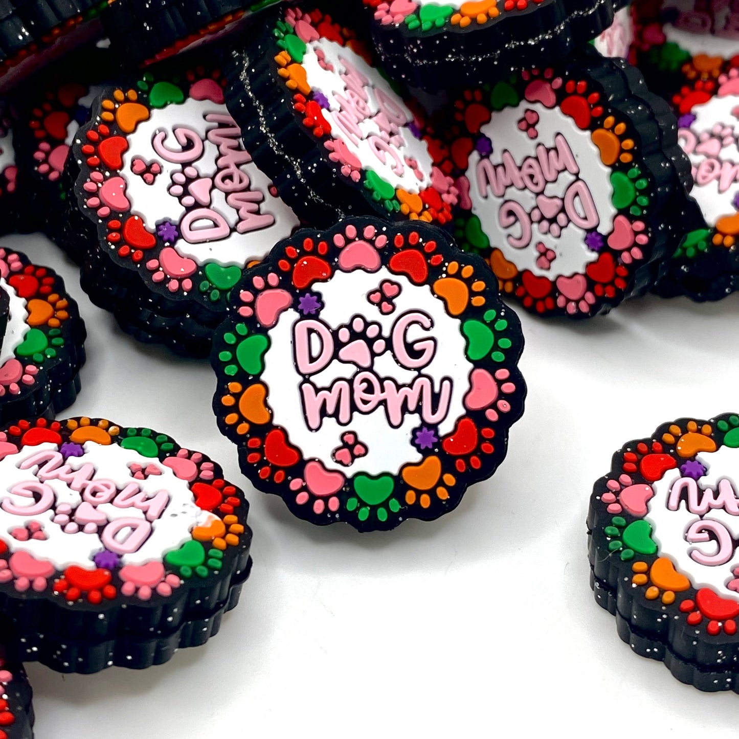 Dog Mom 2.0 Silicone Focal Beads