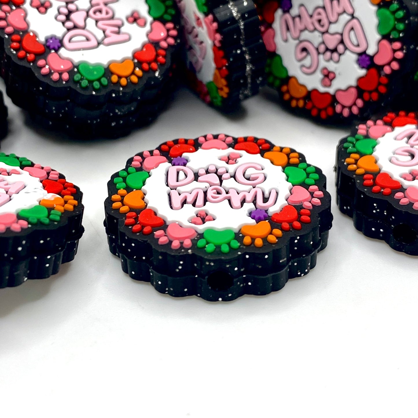 Dog Mom 2.0 Silicone Focal Beads