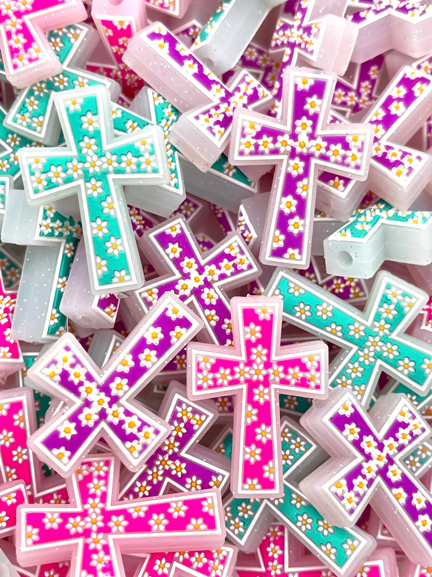 The Love of the Cross Silicone Focal Beads