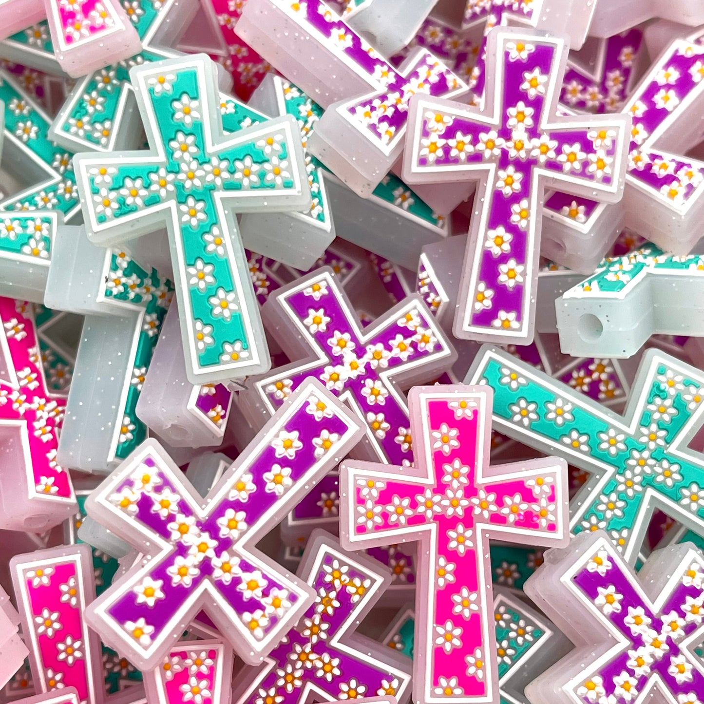 The Love of the Cross Silicone Focal Beads