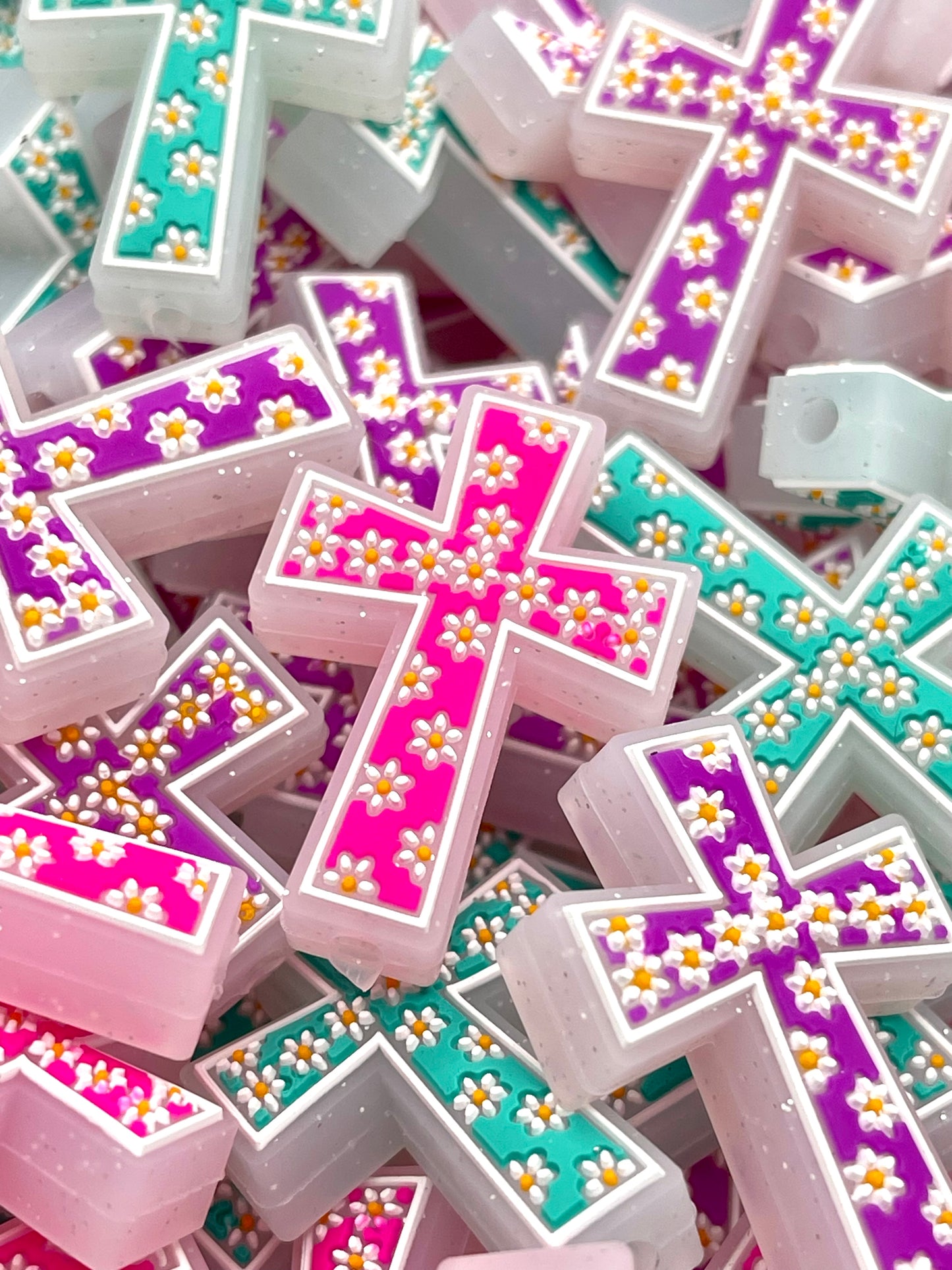 The Love of the Cross Silicone Focal Beads