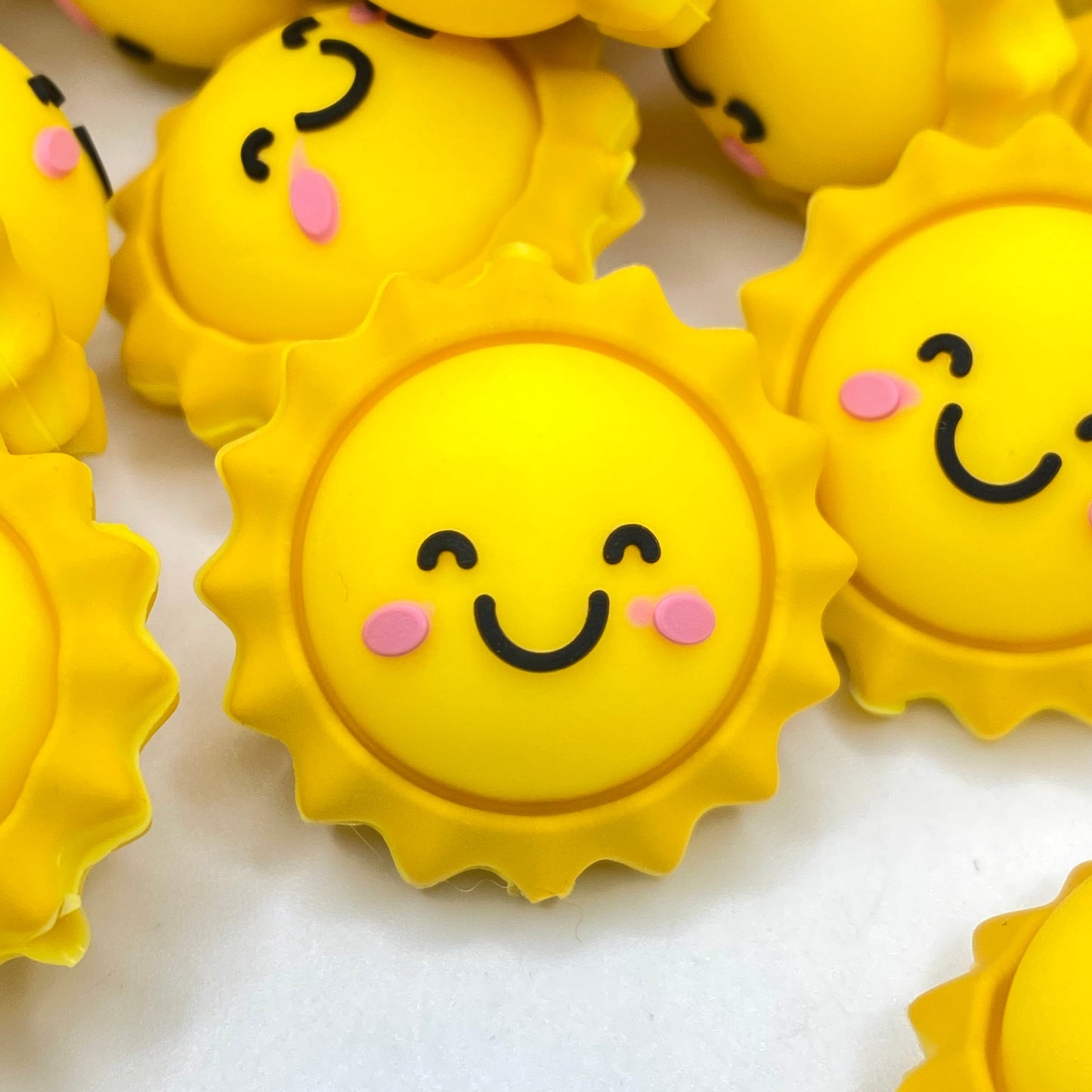Here Comes The Sun 3D Silicone Focal Beads