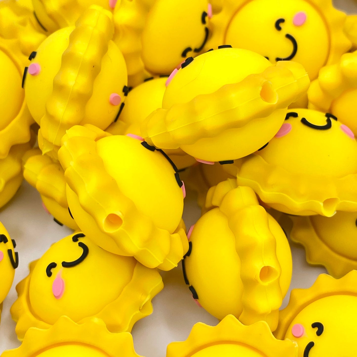 Here Comes The Sun 3D Silicone Focal Beads