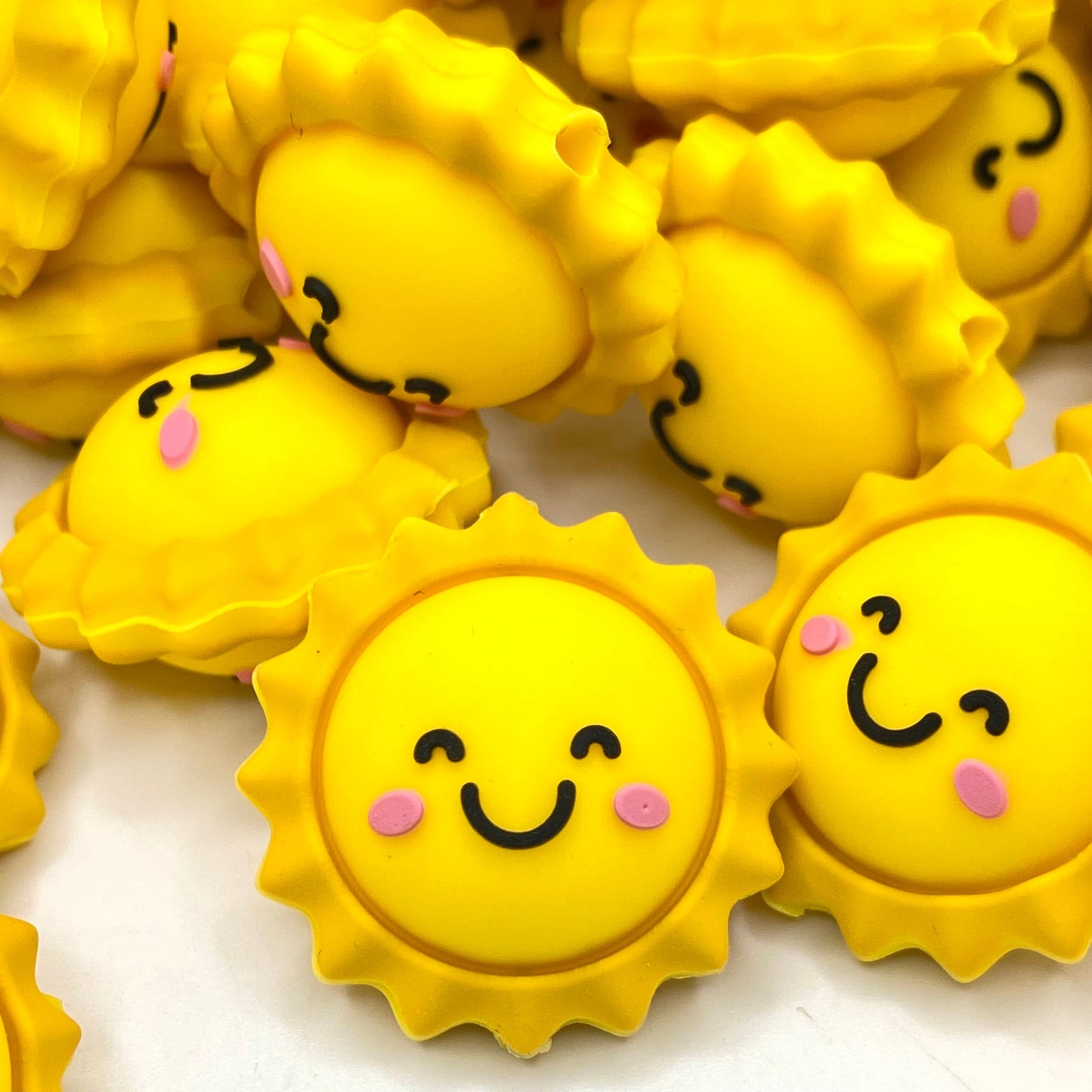 Here Comes The Sun 3D Silicone Focal Beads