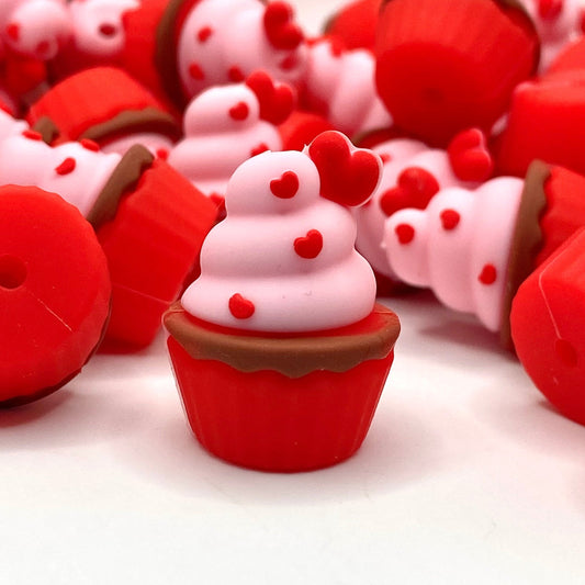 Cupcake Cutie 3D Silicone Focal Beads