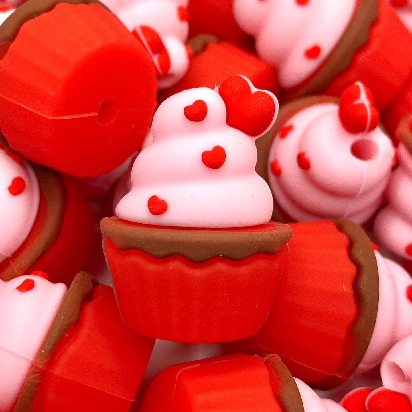 Cupcake Cutie 3D Silicone Focal Beads