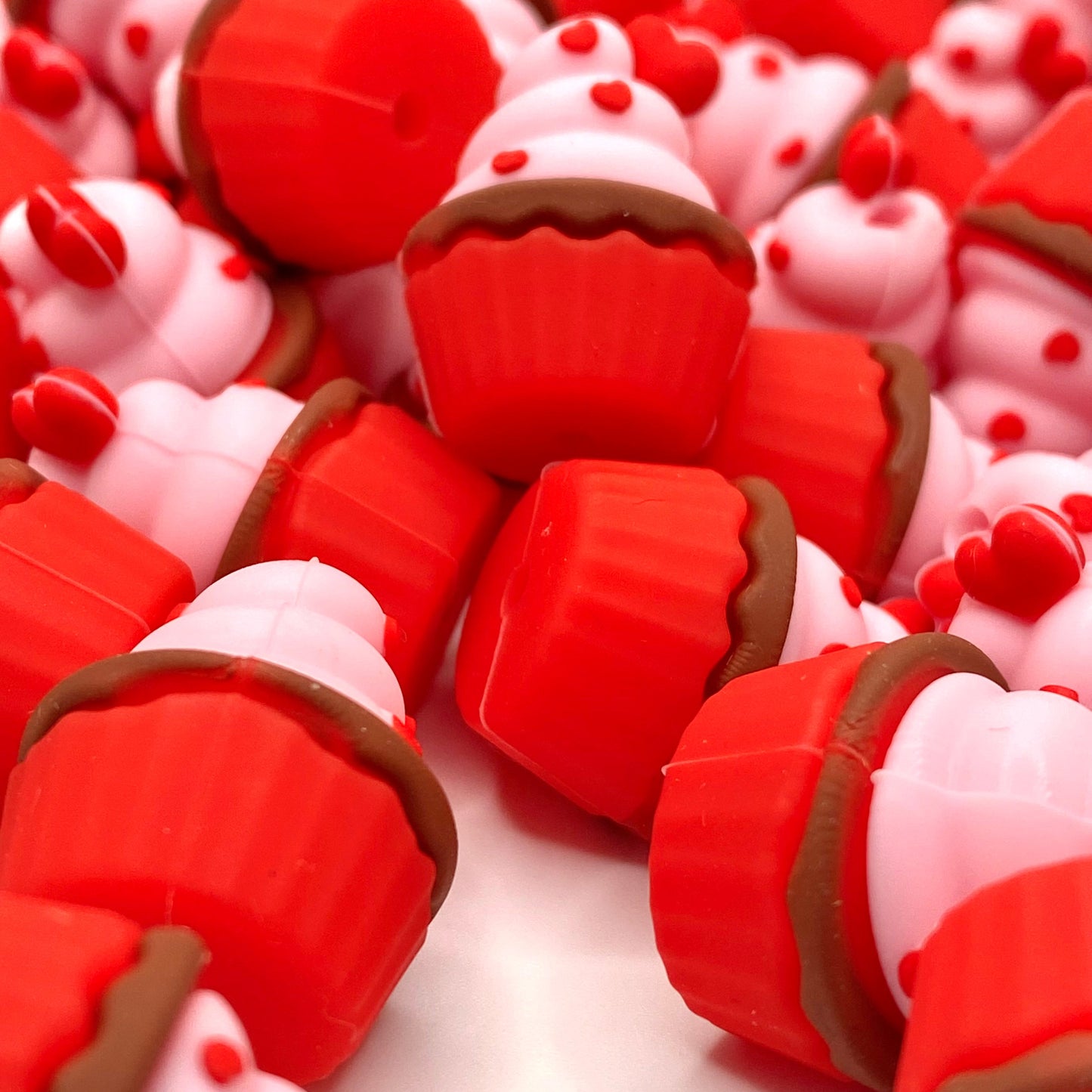 Cupcake Cutie 3D Silicone Focal Beads