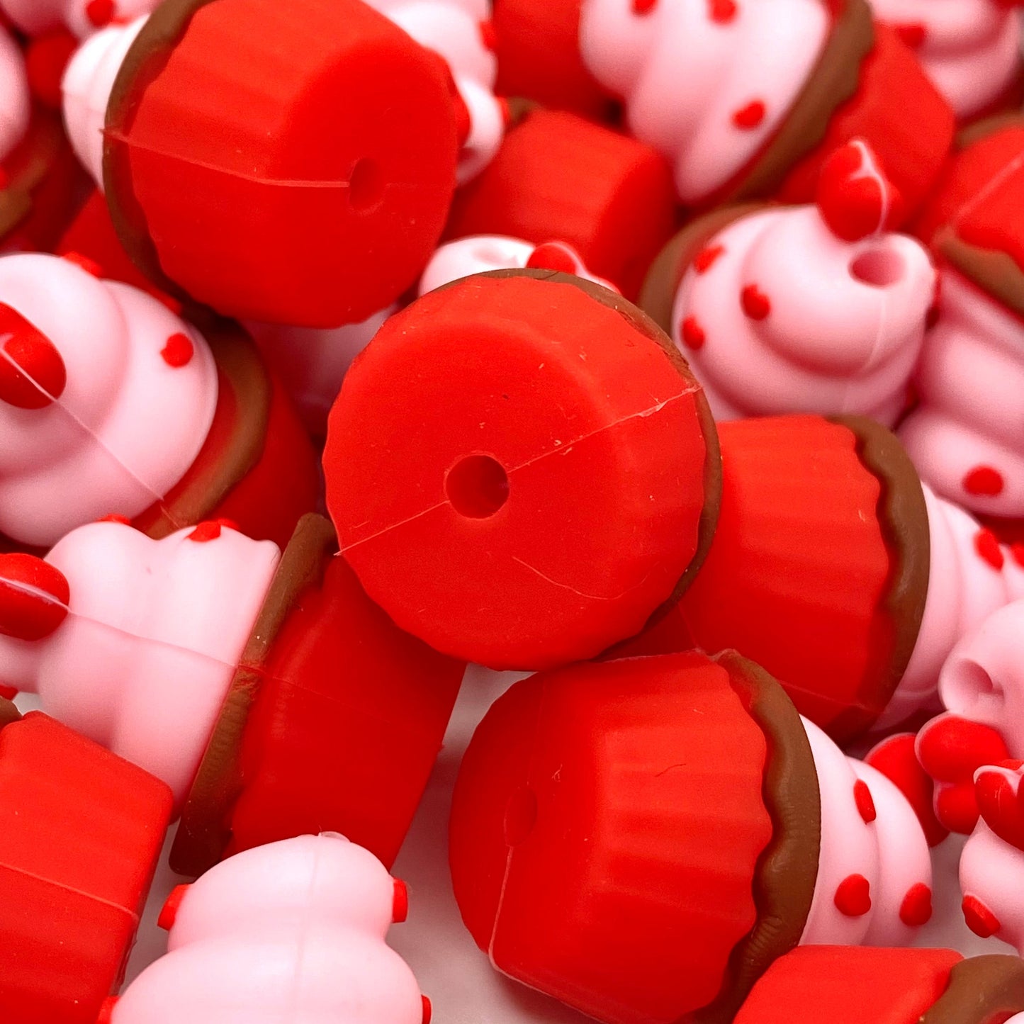 Cupcake Cutie 3D Silicone Focal Beads