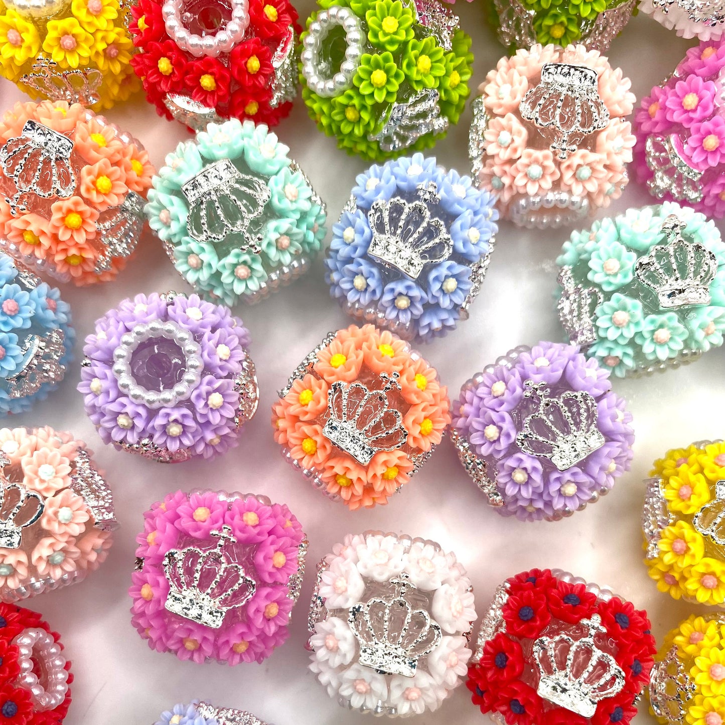 Bloom Like a Queen Fancy Beads - 5pcs