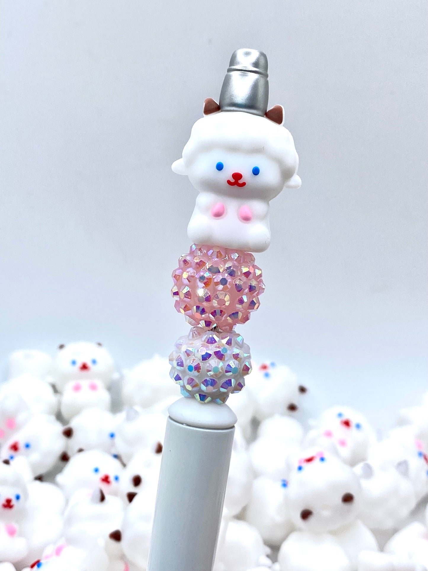 Lamb Chop 3D Silicone Focal Beads