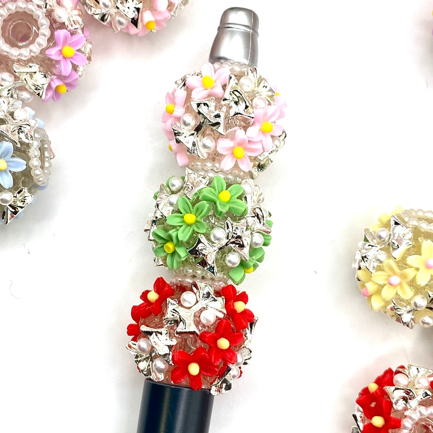 Tiny Flowers Shine Here Fancy Beads