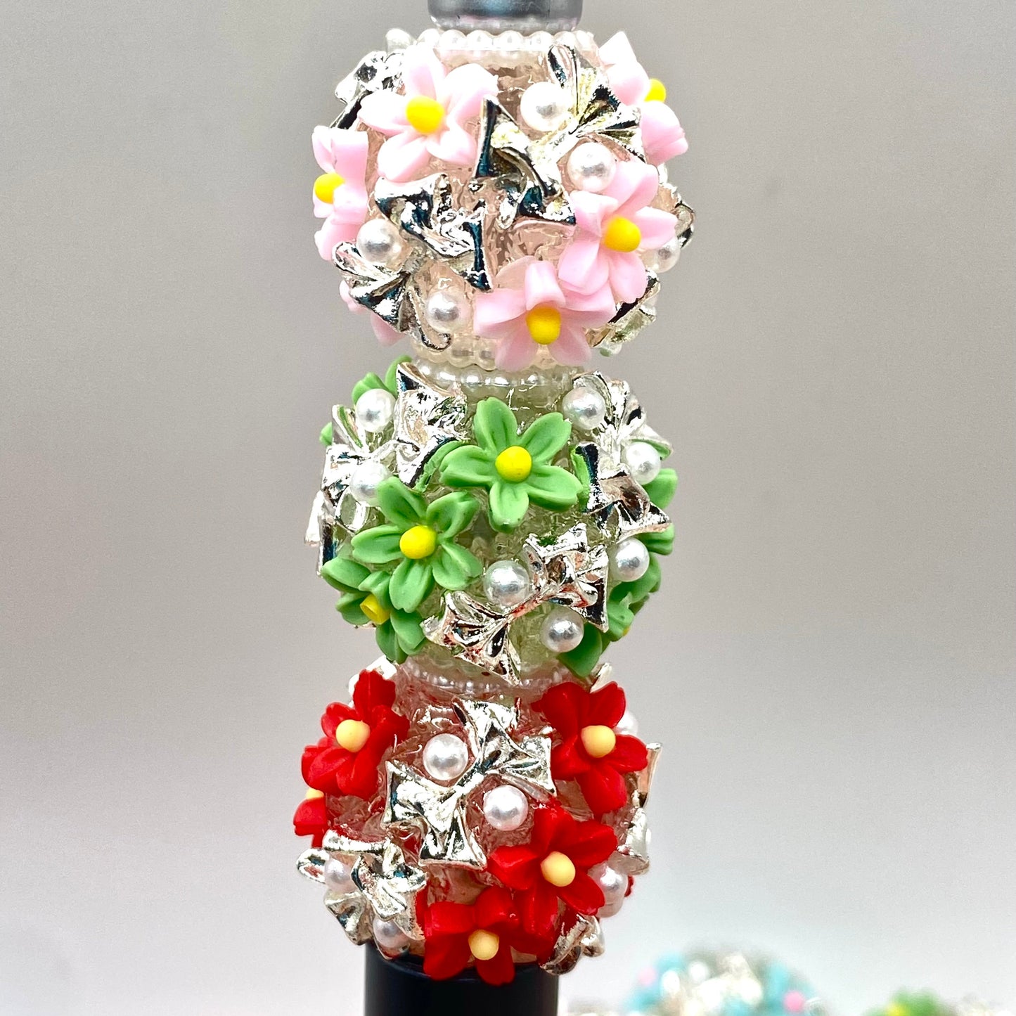 Tiny Flowers Shine Here Fancy Beads