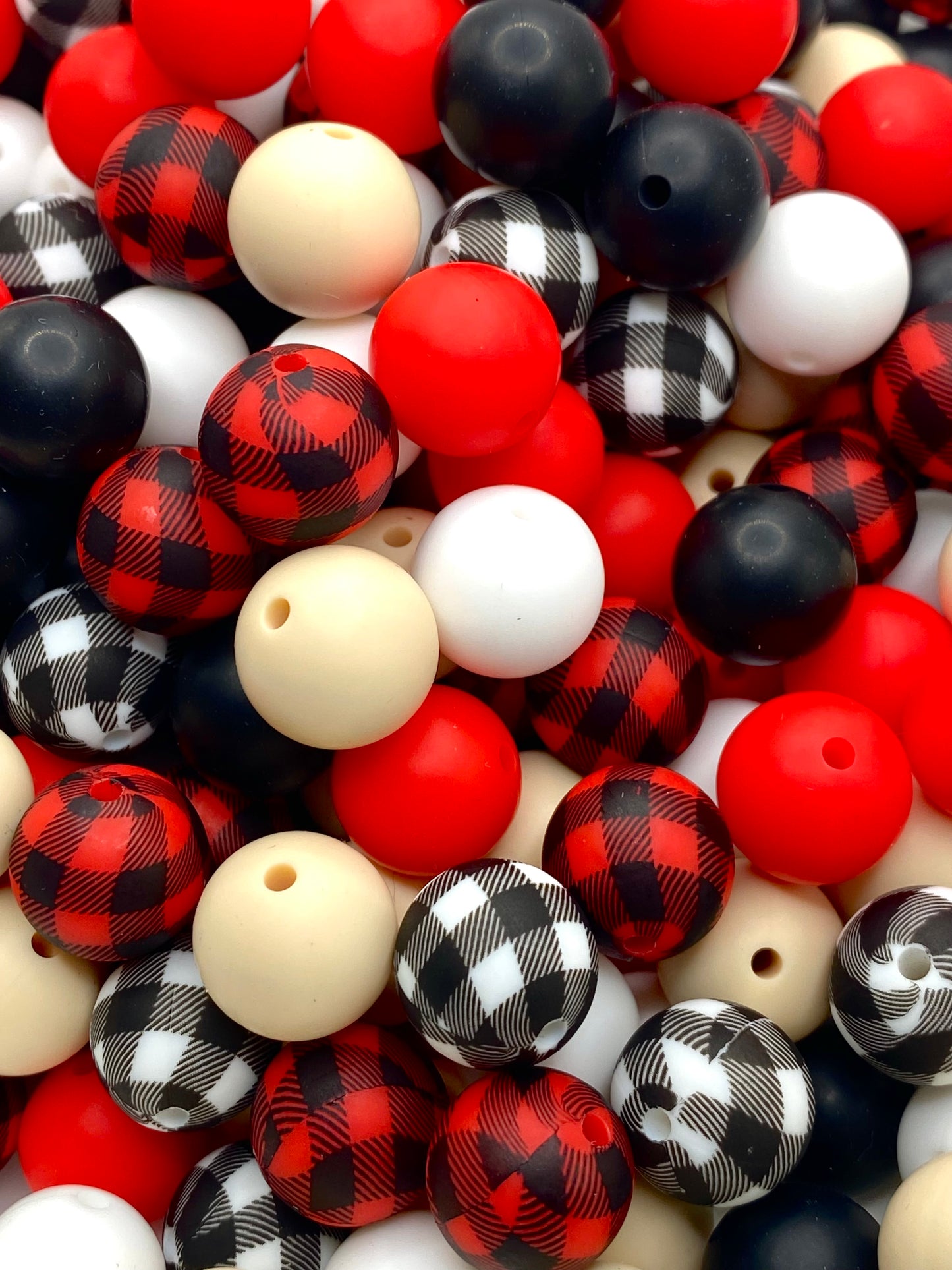 Checkered Silicone Bead Bundle