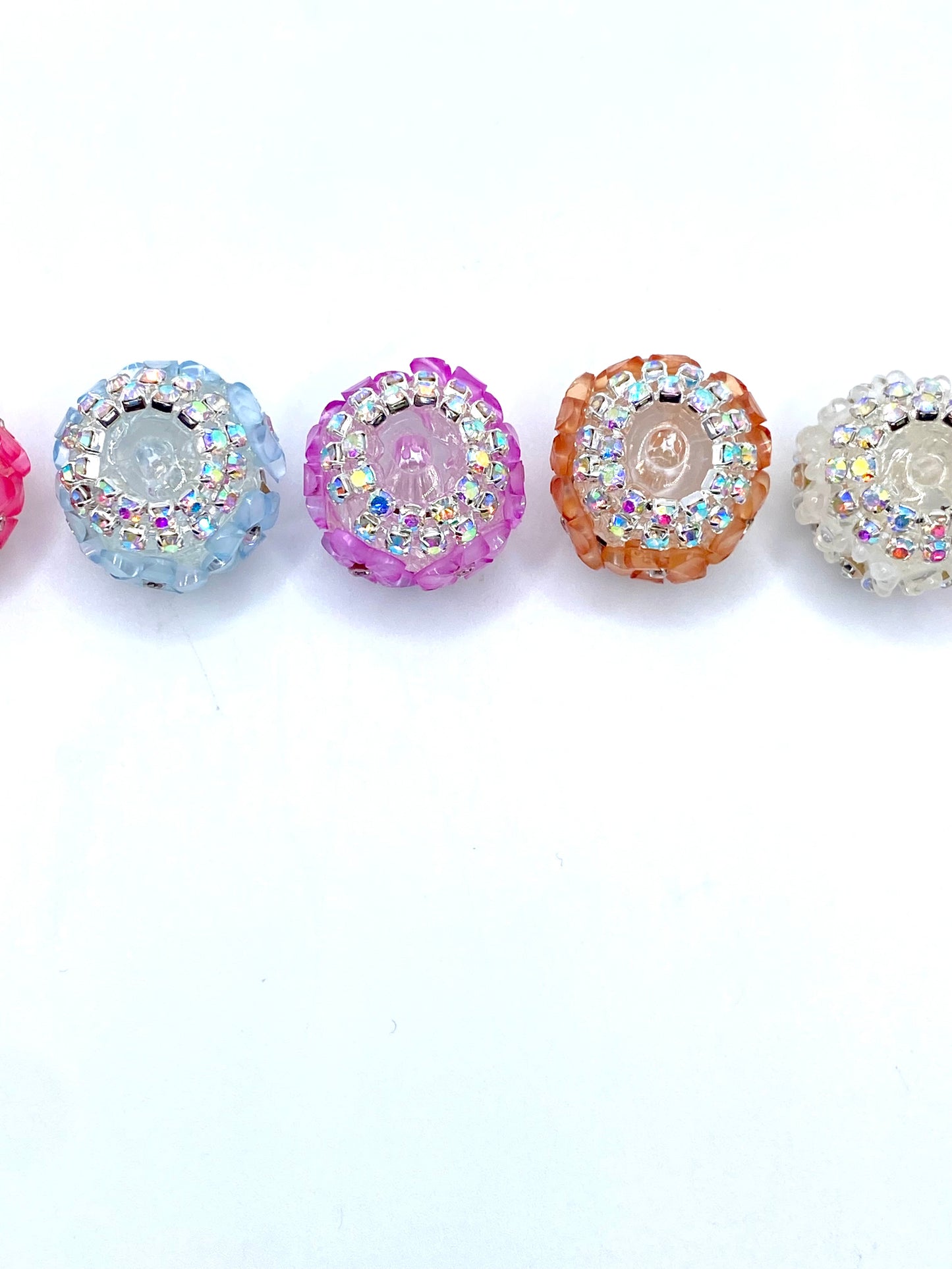 The Earth Laughs in Flowers Rhinestone Spacer Beads